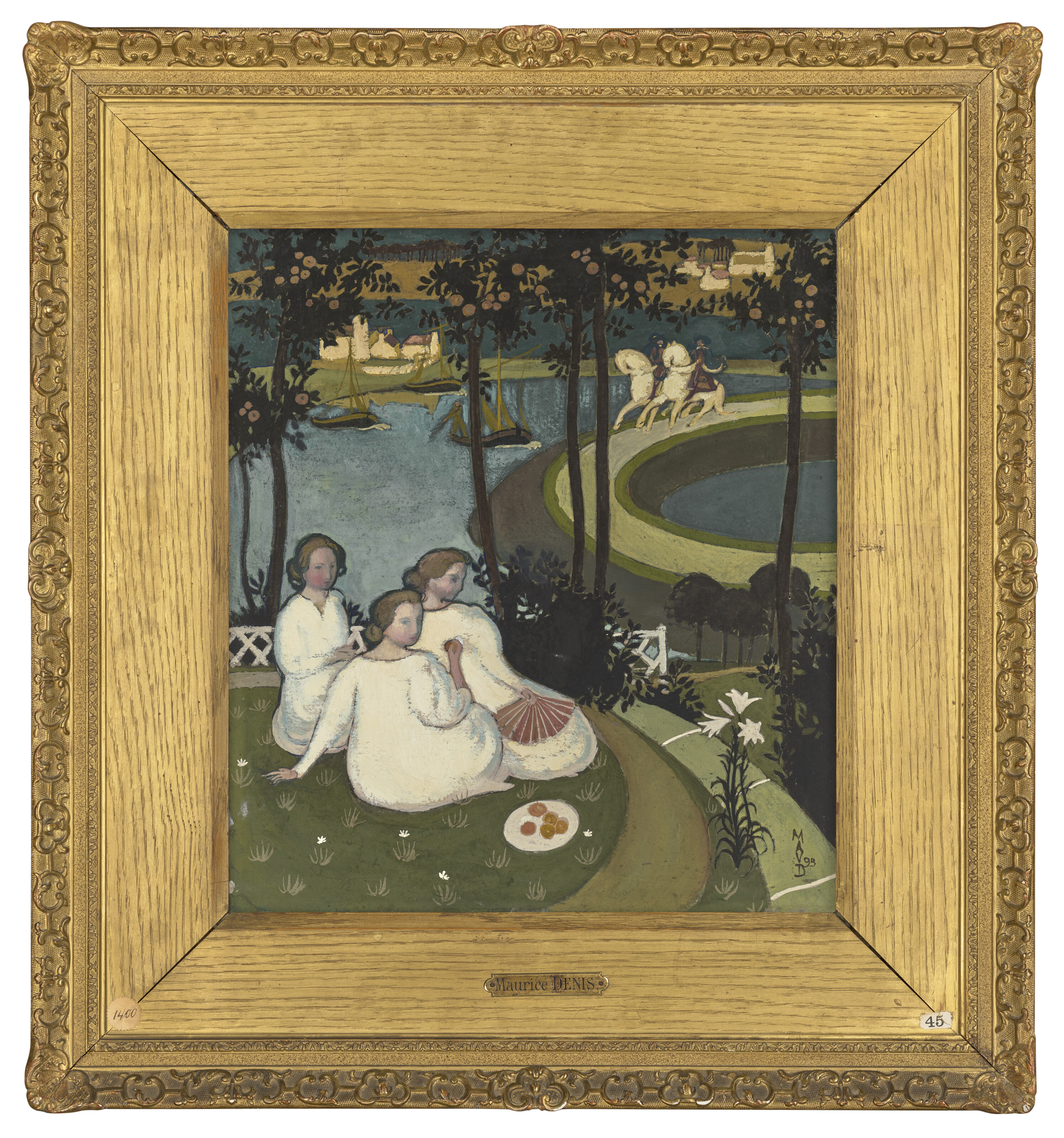 Maurice Denis — Легенда о кавалерах трех юных принцесс (премьерная версия а-ля гуашь), изображение 2