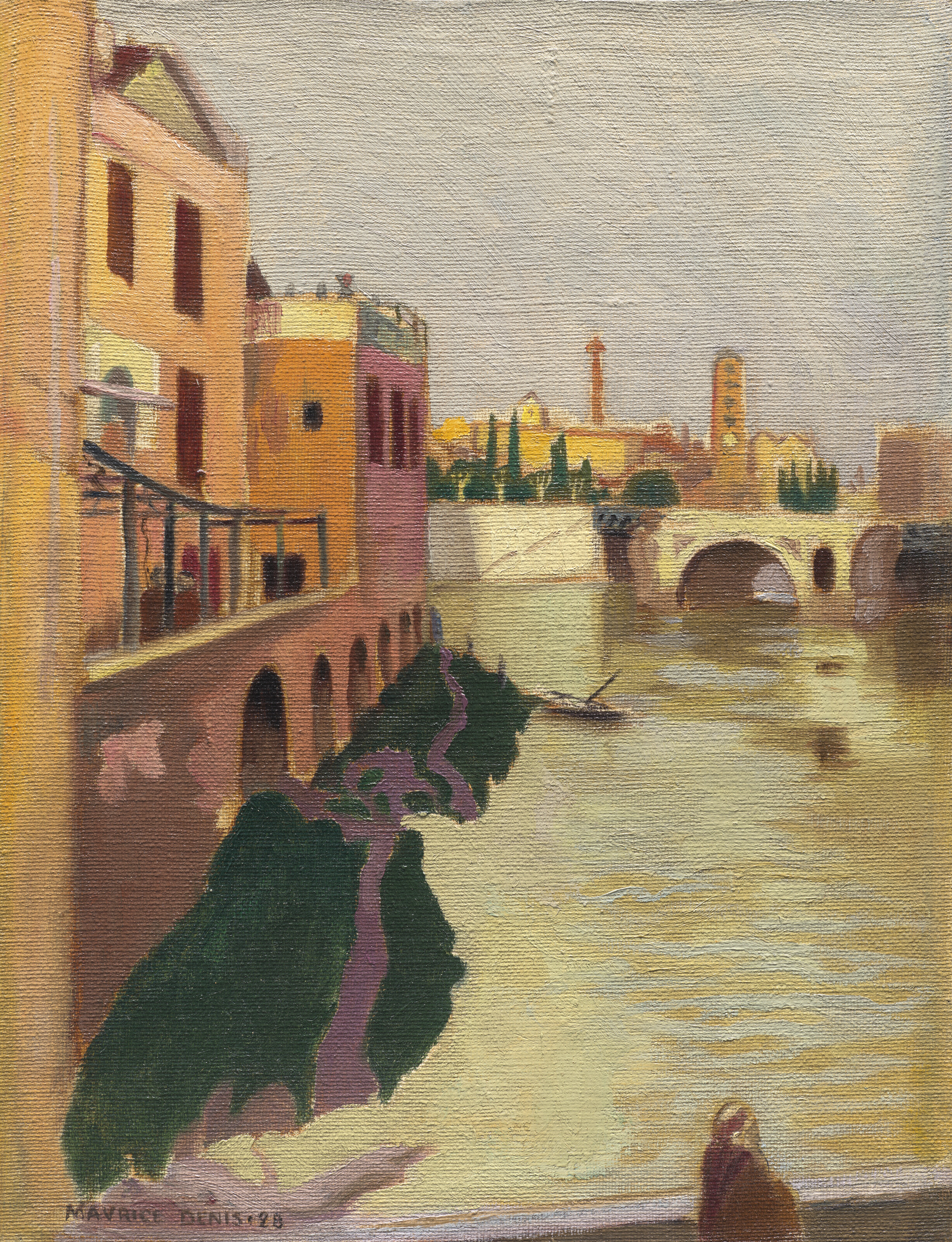 Maurice Denis — Остров Тибр у острова Сан-Бартоломео, Рим