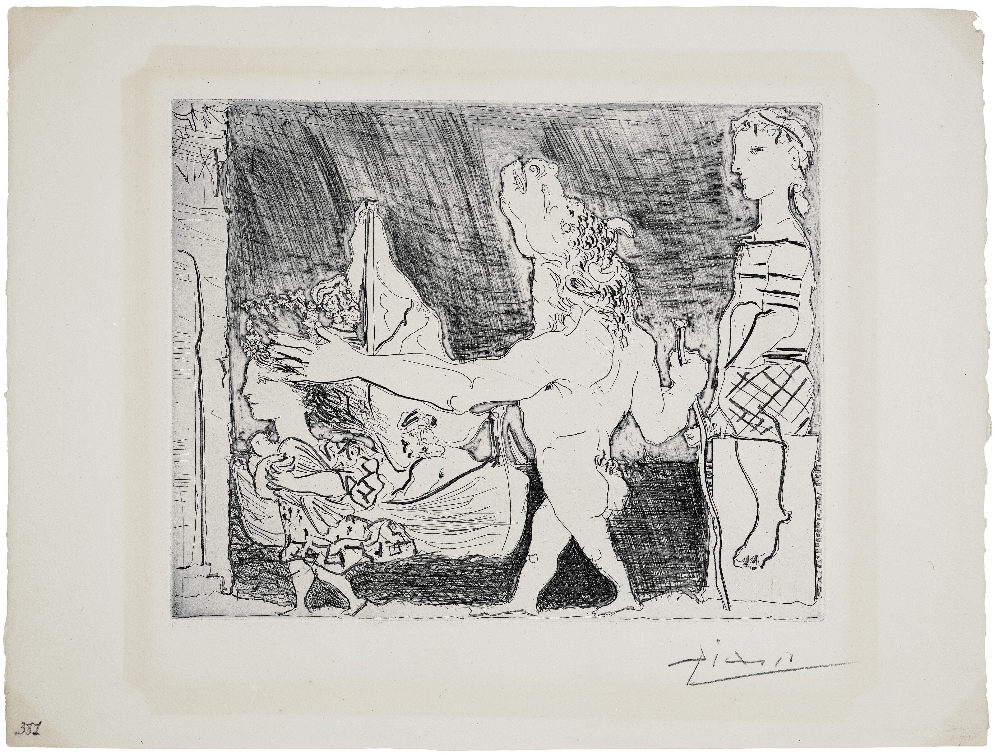 Maurice Sendak — Минотавр - путеводитель по филе, II, из "Сюиты Воллар", изображение 3