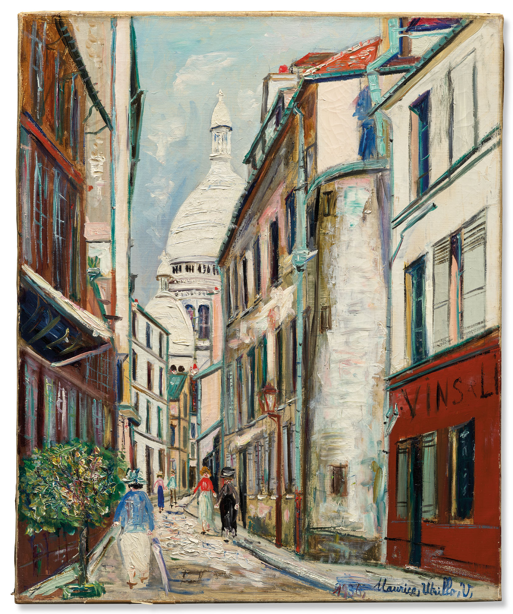 Maurice Utrillo — Улица Сен-Рустик на Монмартре, изображение 2