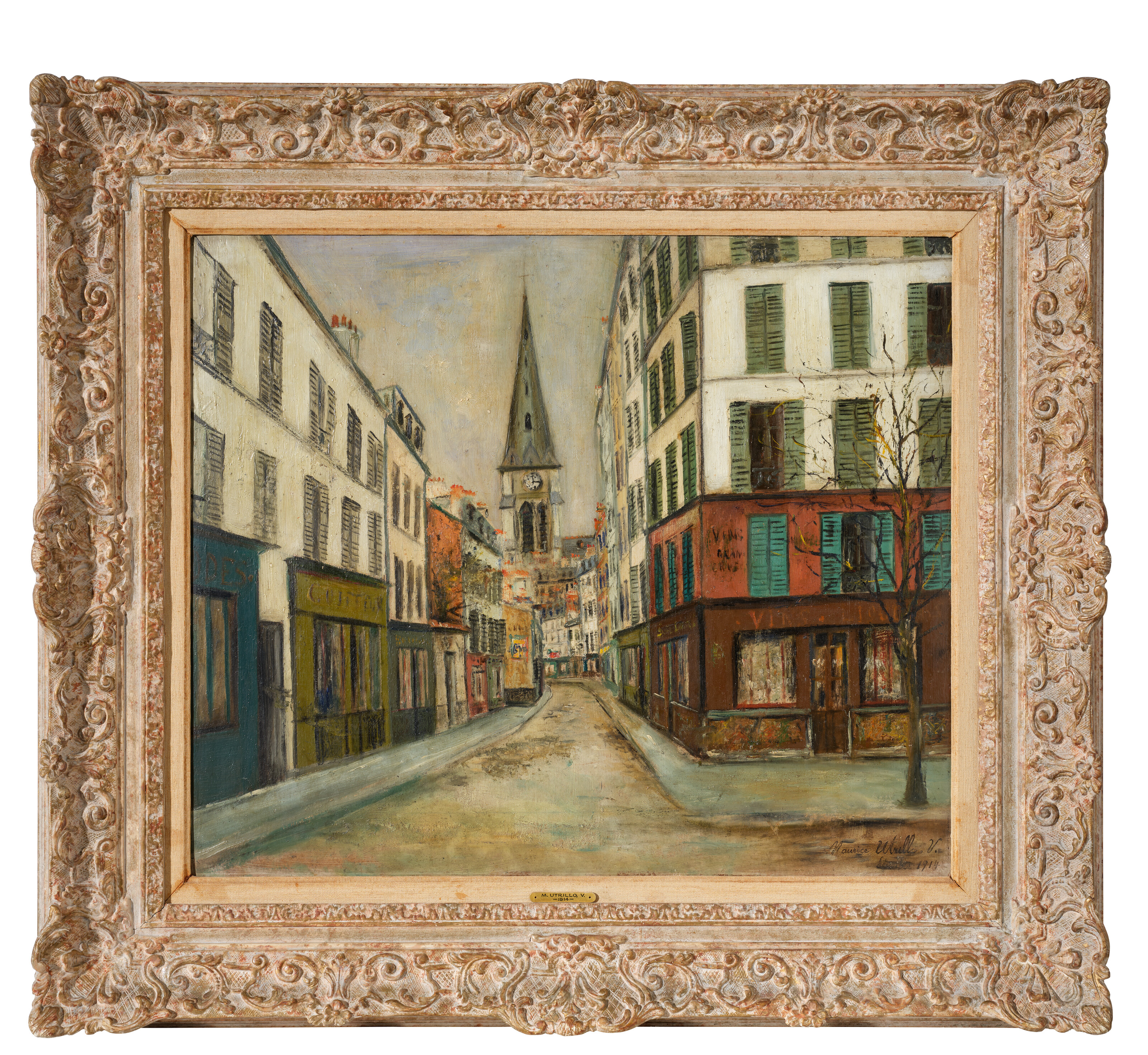 Maurice Utrillo — Улица и церковь, изображение 4