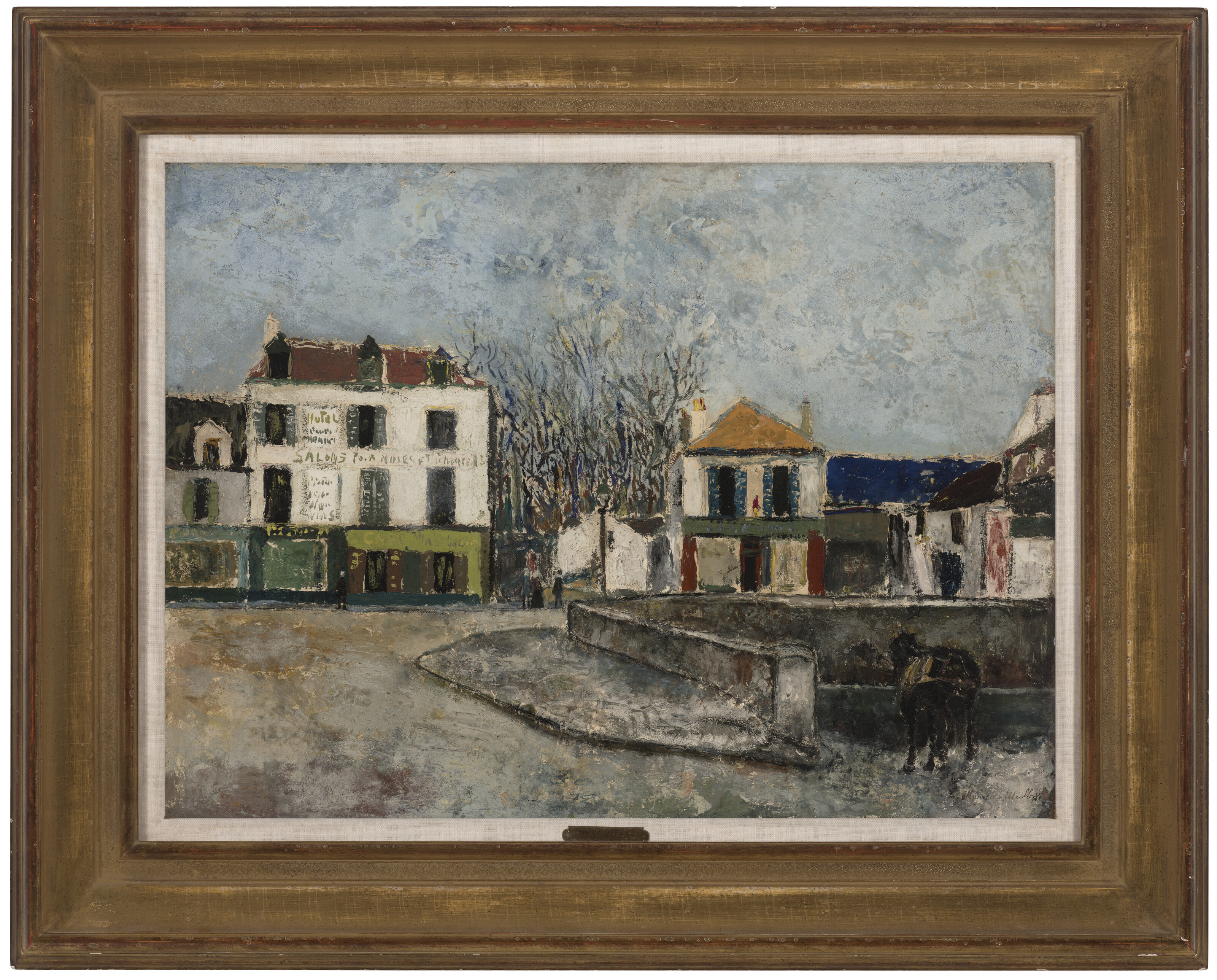 Maurice Utrillo — Площадь Пон-а-Сарсель (Валь-д'Уаз), изображение 3