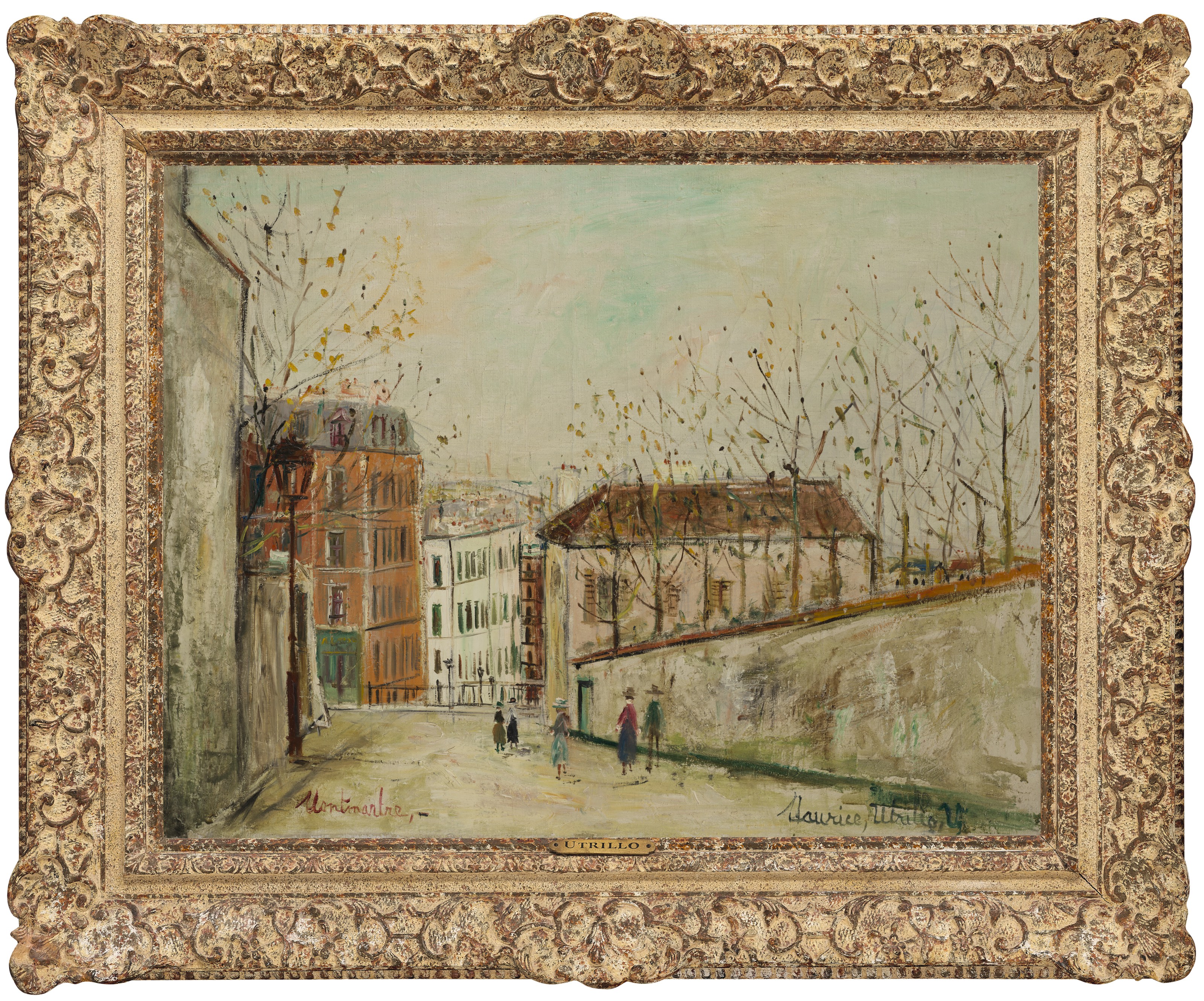 Maurice Utrillo — Улица Мон-Сени на Монмартре, изображение 2