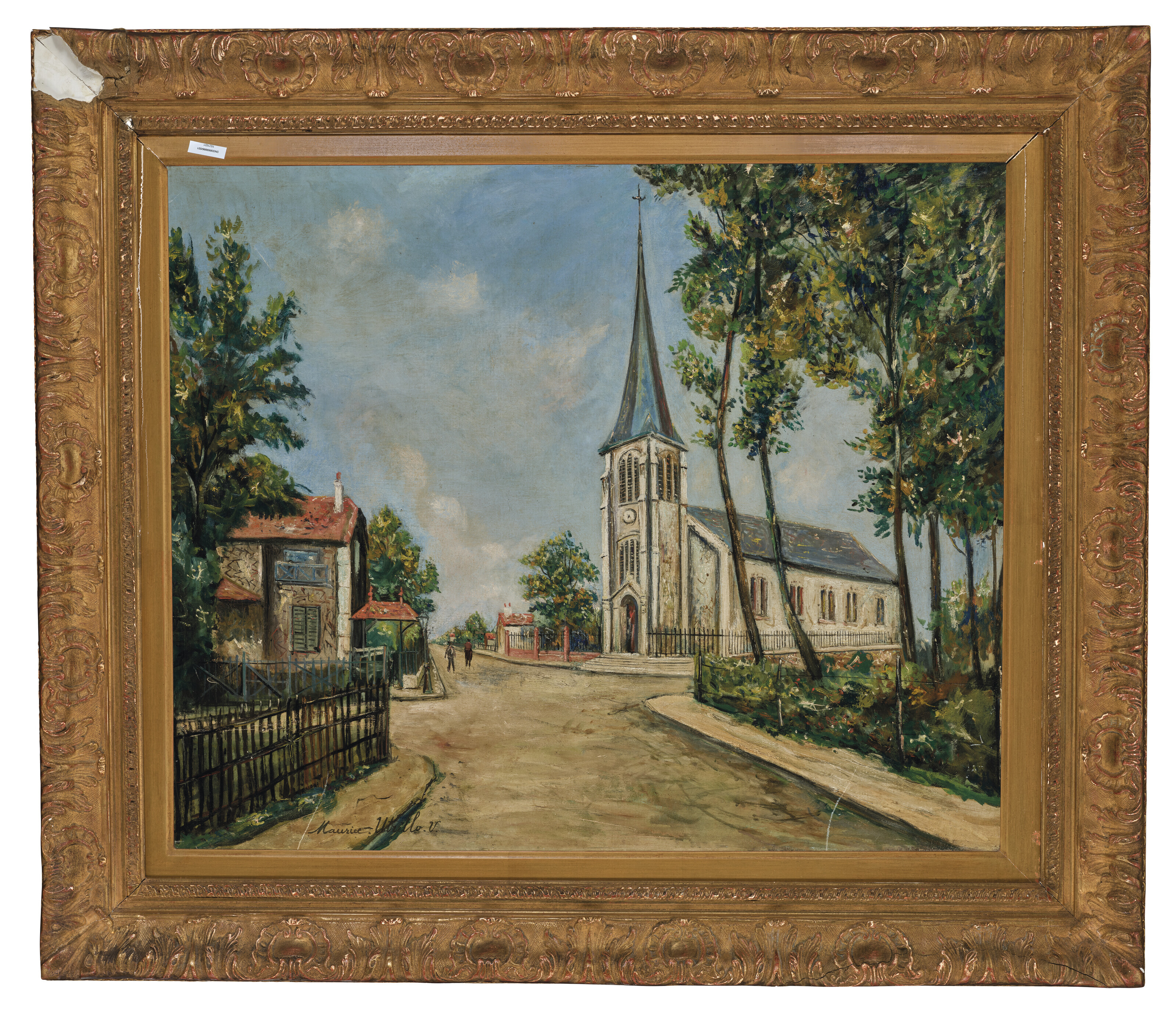 Maurice Utrillo — Вокзал Компьень, Церковь Сен-Жозеф-о-Буа, изображение 4
