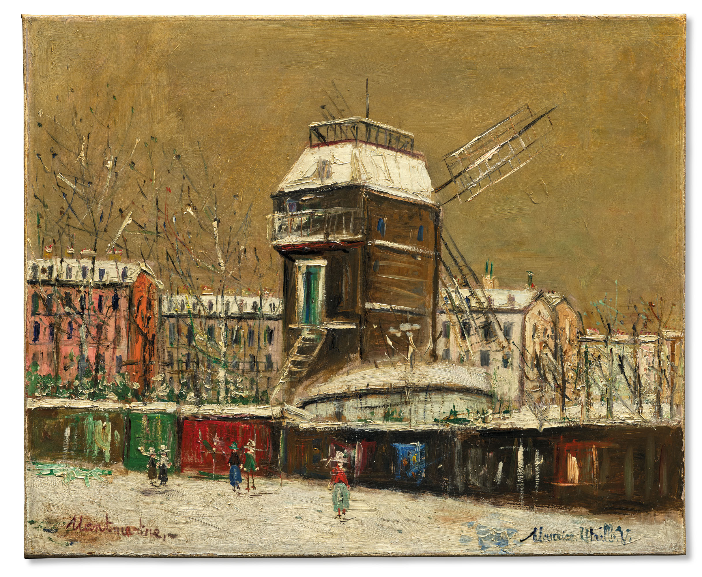 Maurice Utrillo — Мулен-де-ла-Галетт в окрестностях Монмартра, изображение 2