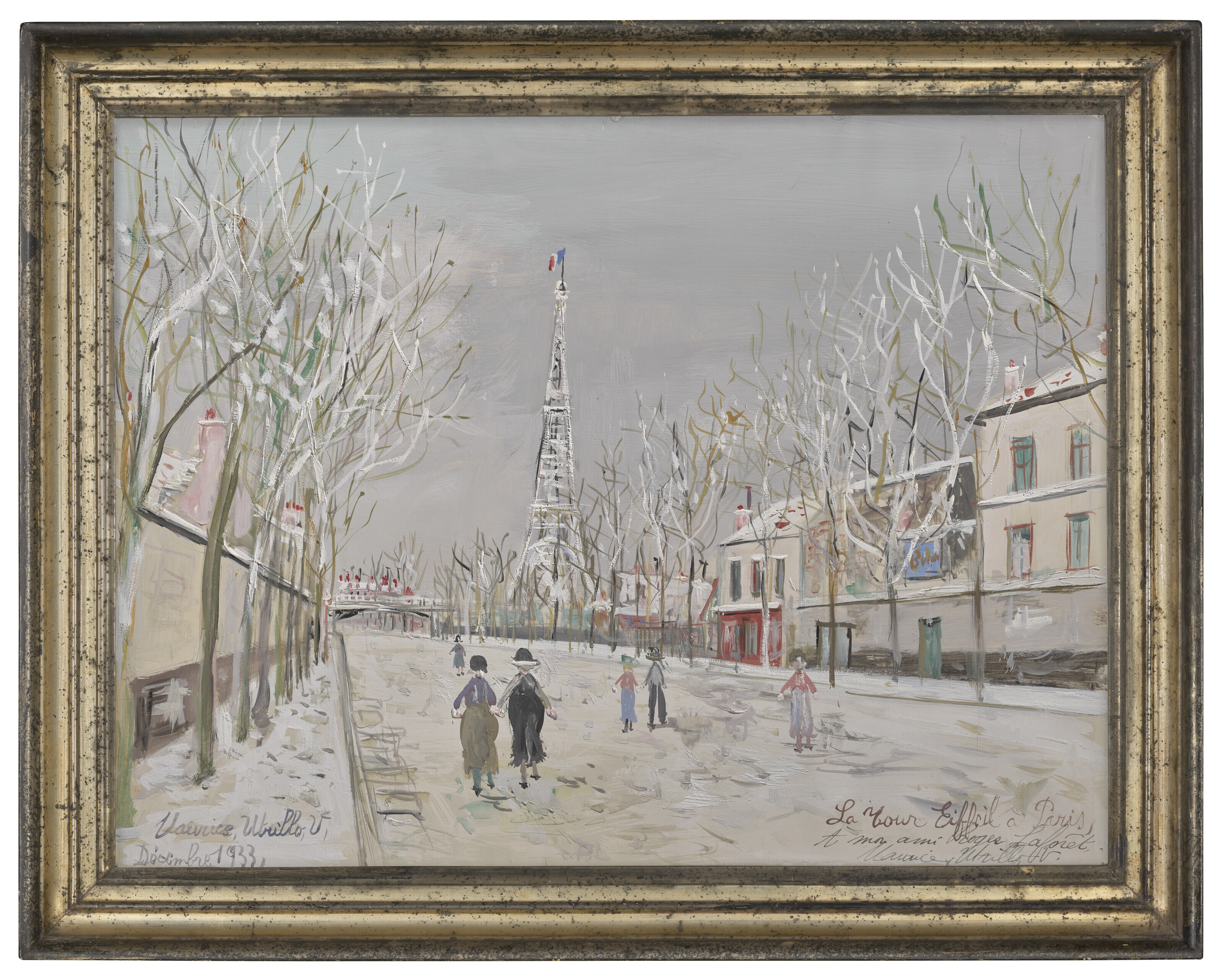 Maurice Utrillo — Эйфелева башня в Париже совсем рядом, изображение 2