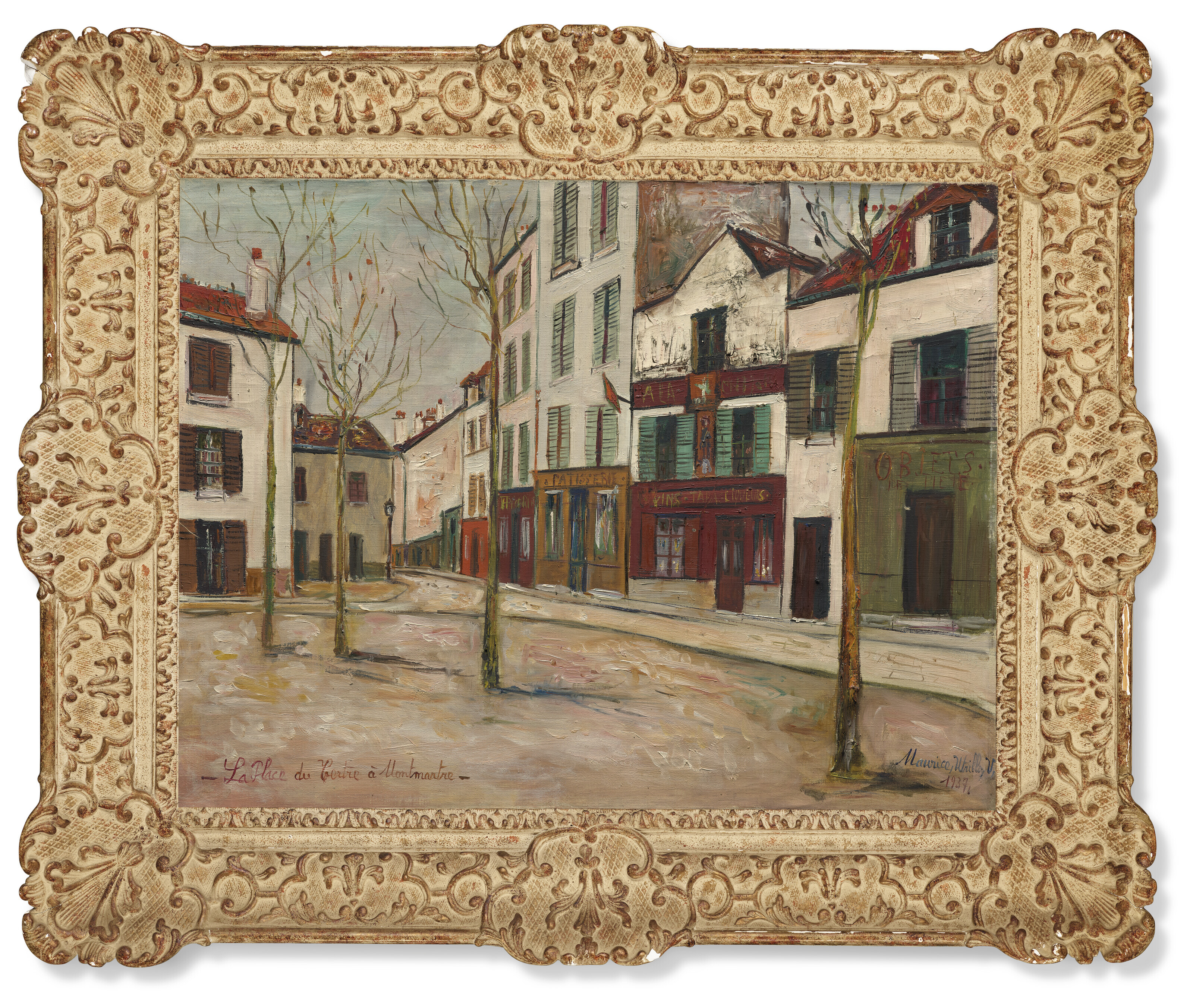 Maurice Utrillo — Площадь Тертр на Монмартре, изображение 3