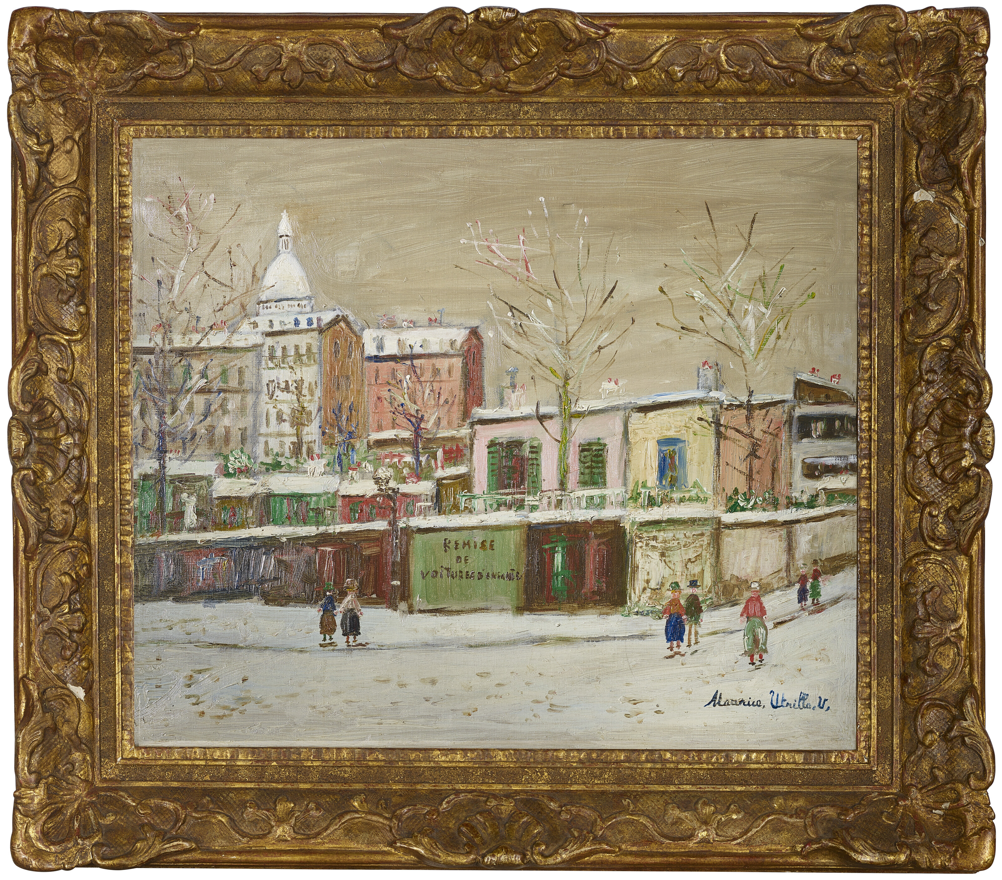 Maurice Utrillo — Возвращение к жизни на улице Ламарка на Монмартре, изображение 2