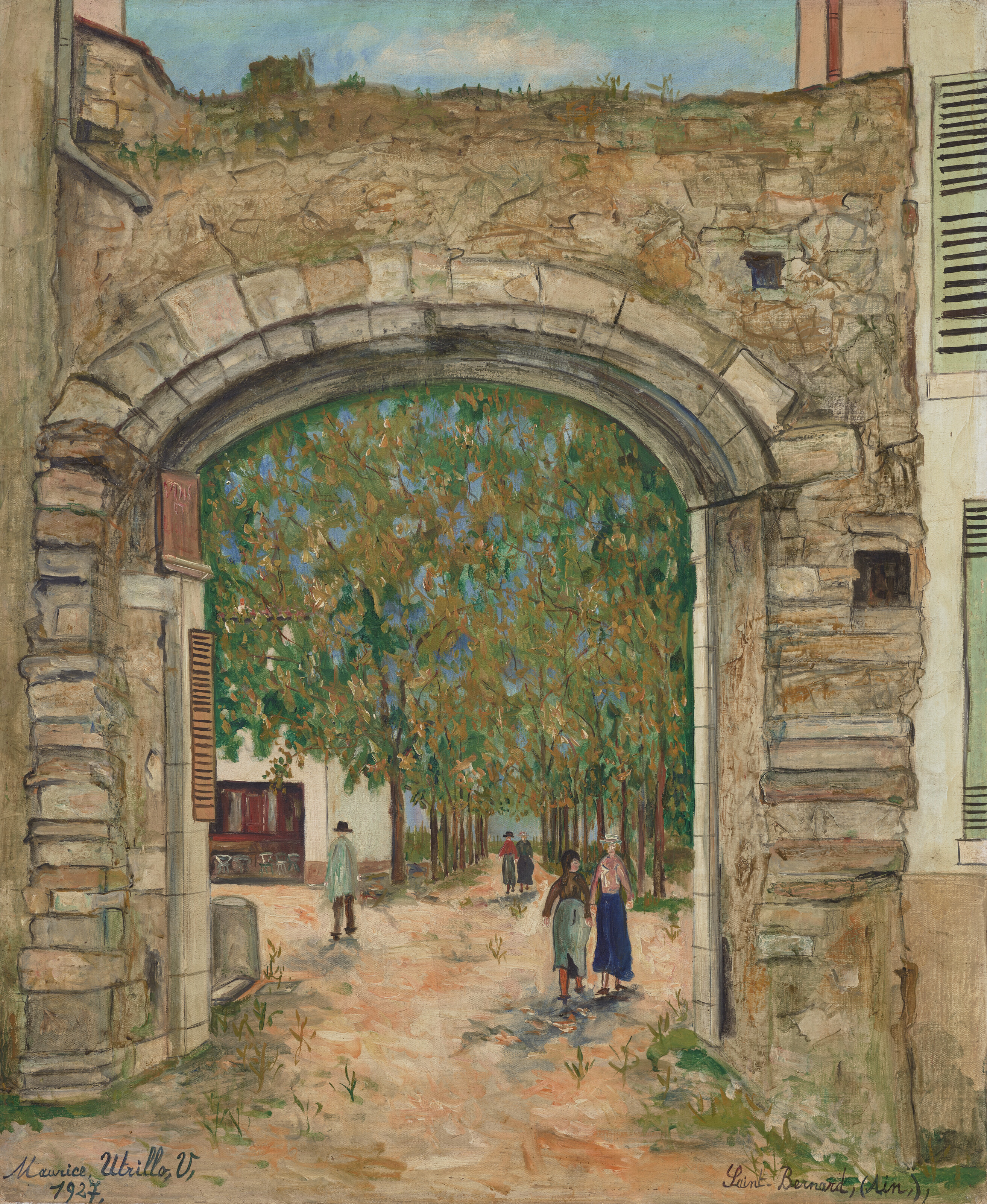 Maurice Utrillo — Старое крыльцо Сен-Бернара, изображение 1