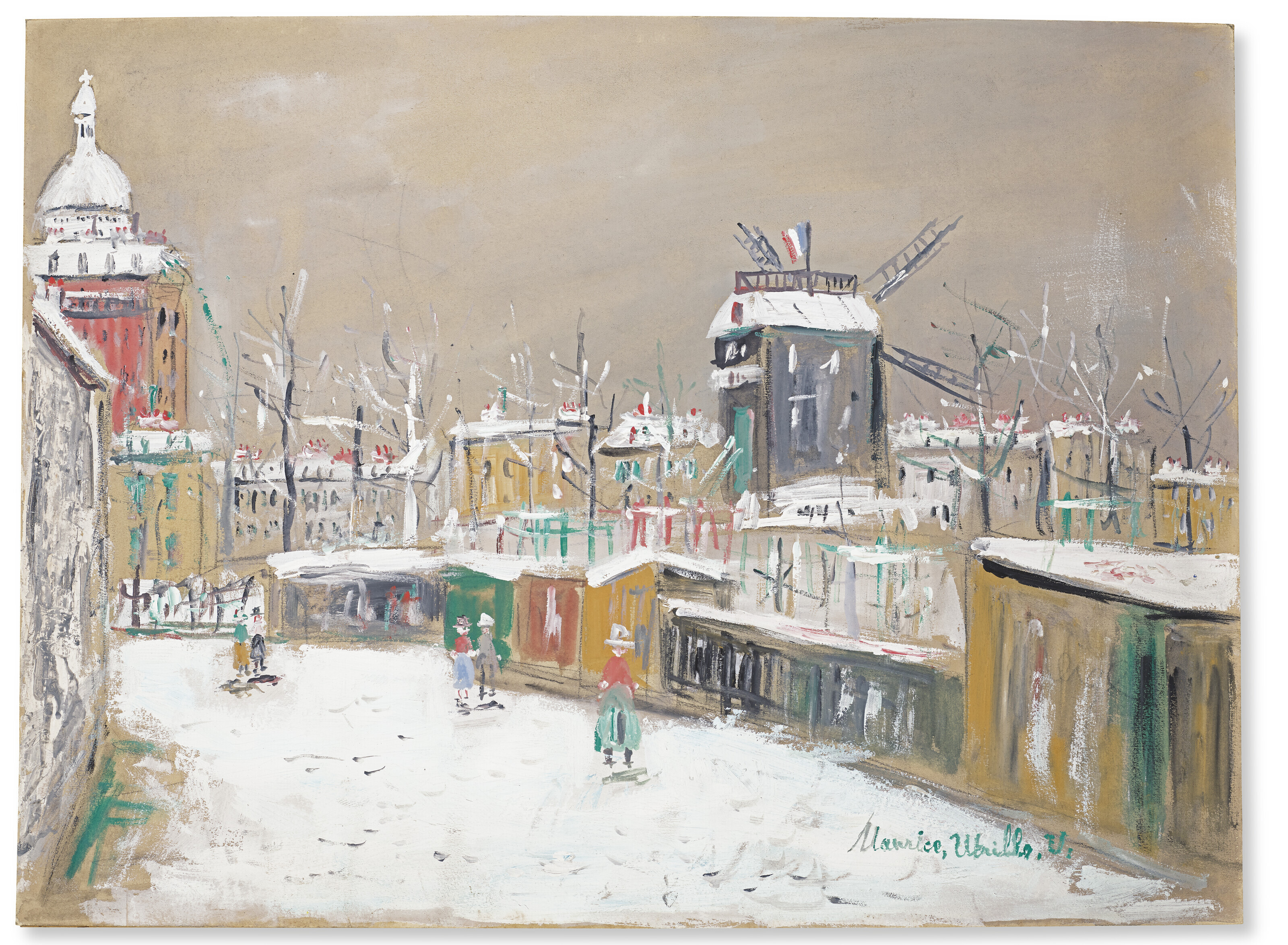 Maurice Utrillo — Мулен-де-ла-Галетт у самой границы, изображение 3