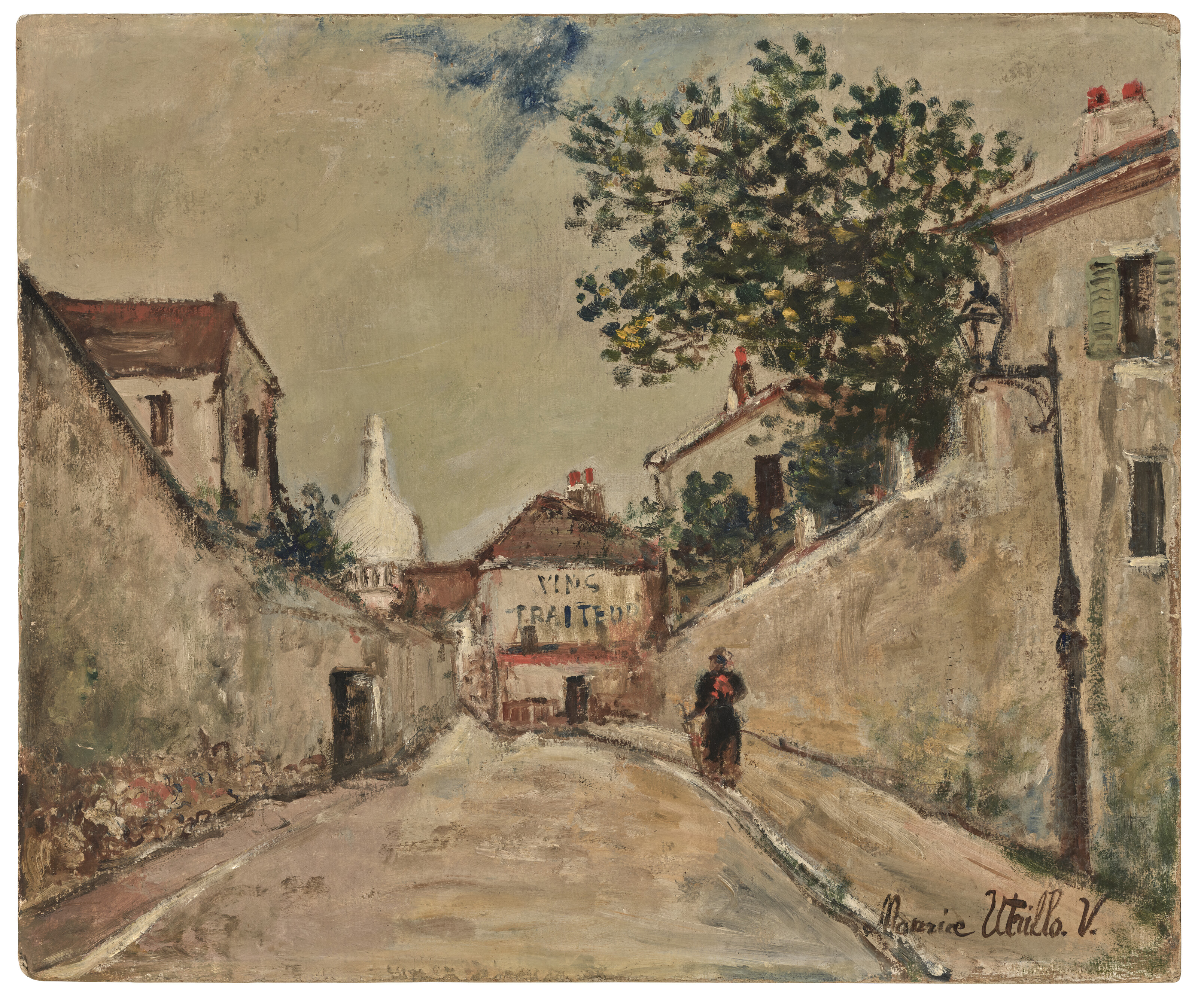 Maurice Utrillo — Улица Норвин на Монмартре, изображение 2