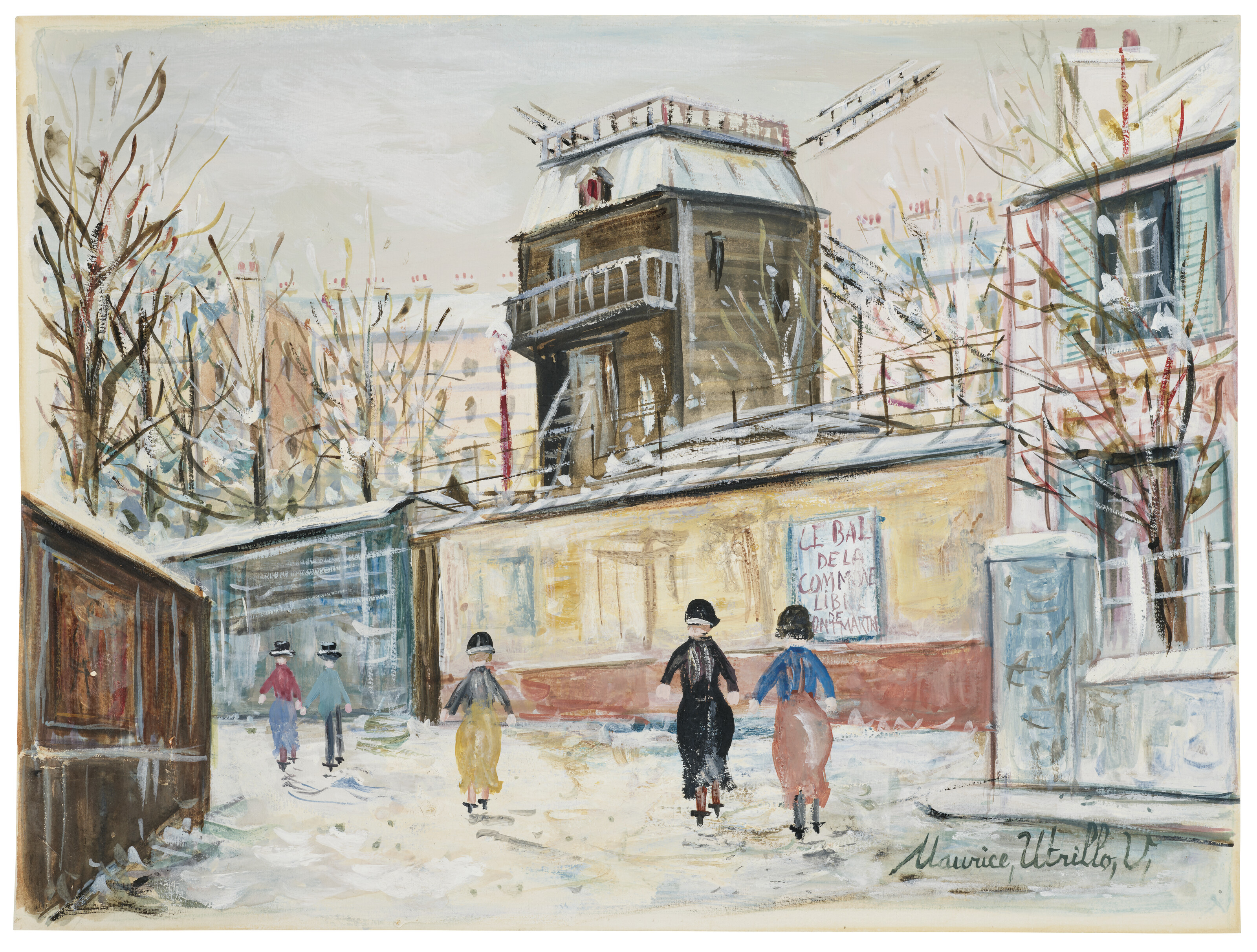 Maurice Utrillo — Мулен-де-ла-Галетт у самой границы, изображение 2
