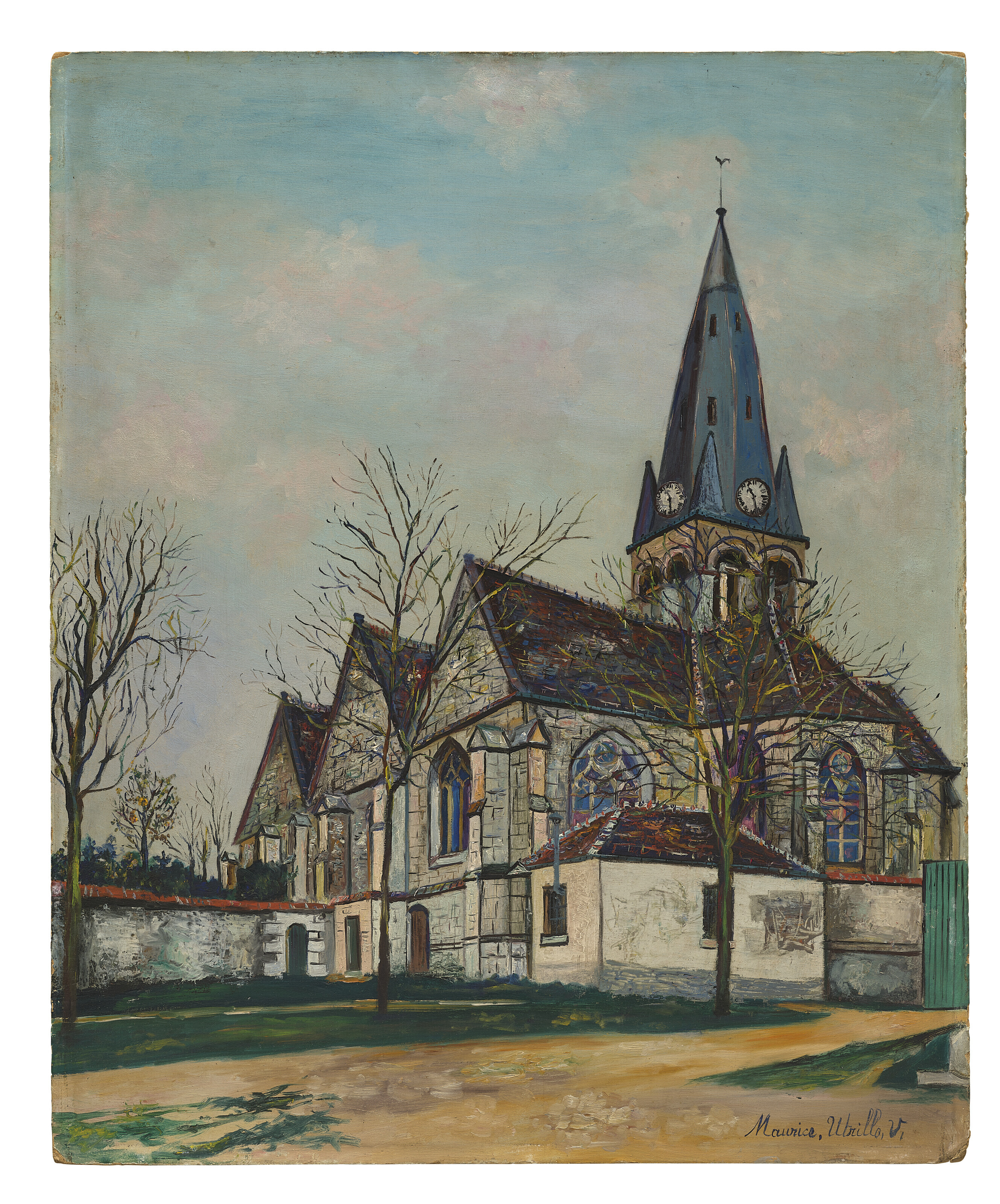 Maurice Utrillo — Церковь Мароля (Эна), изображение 2