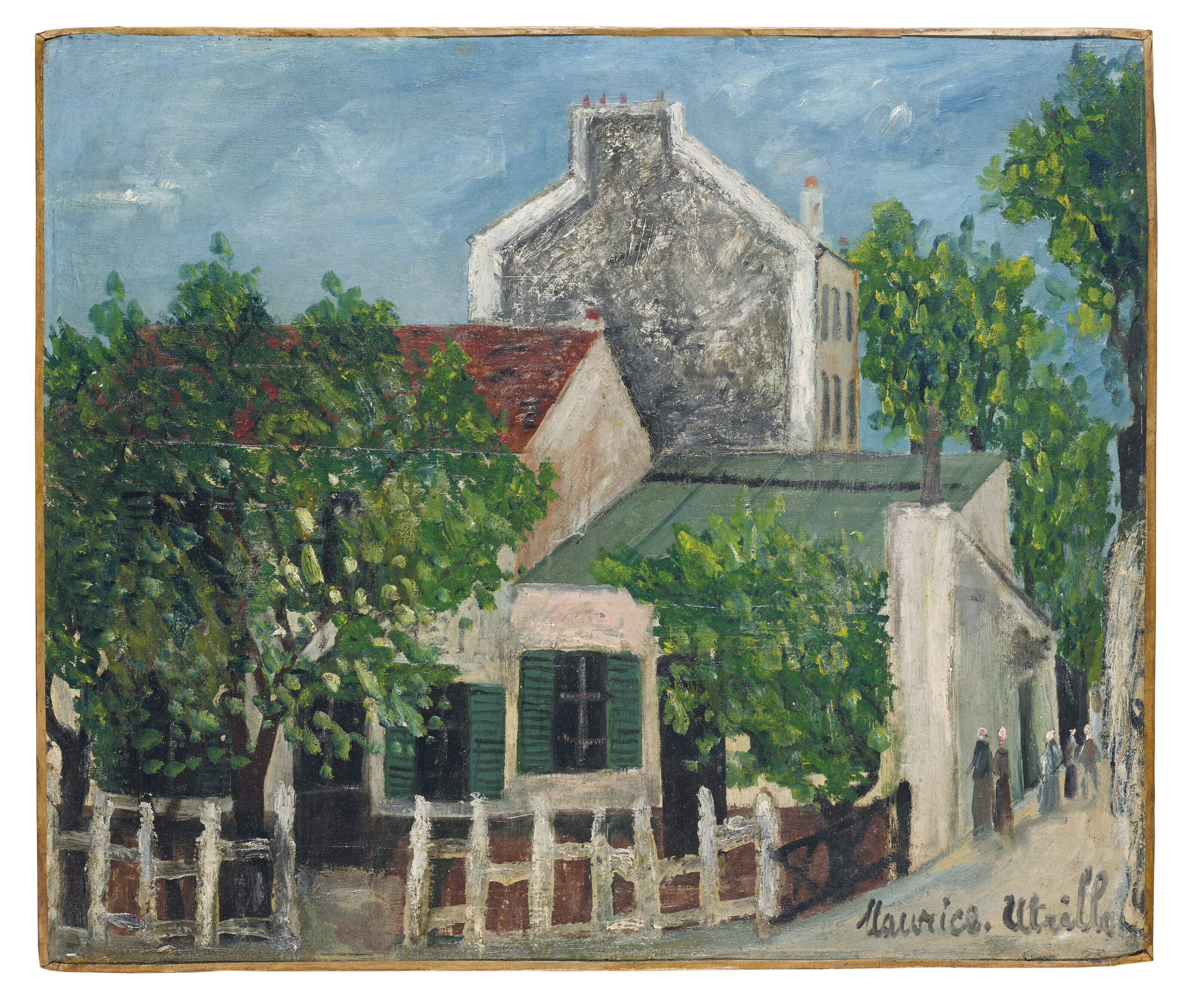 Maurice Utrillo — Ловкий лапоть на Монмартре ( спереди ); Специалист по профилю ( сзади ), изображение 2