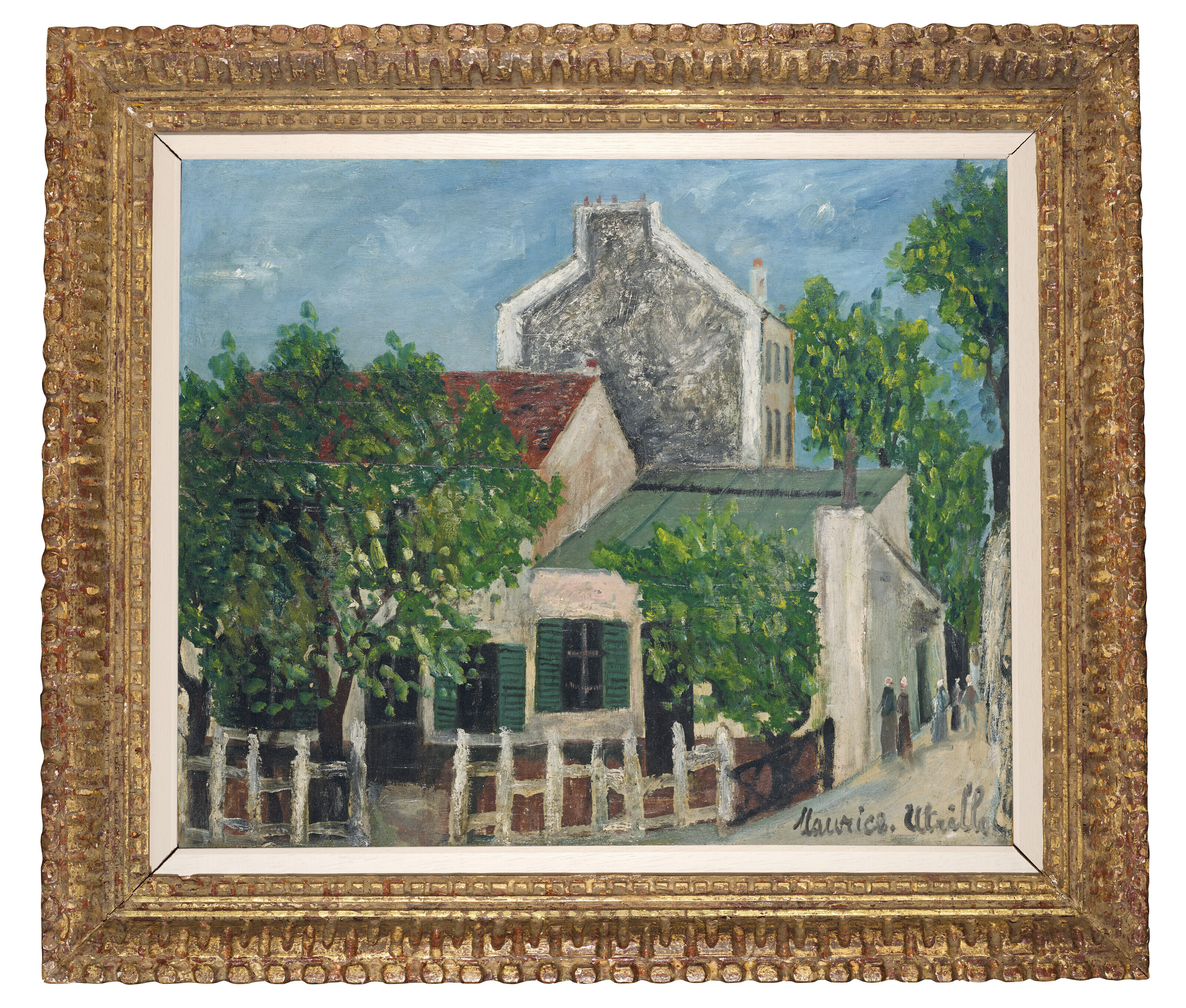 Maurice Utrillo — Ловкий лапоть на Монмартре ( спереди ); Специалист по профилю ( сзади ), изображение 4