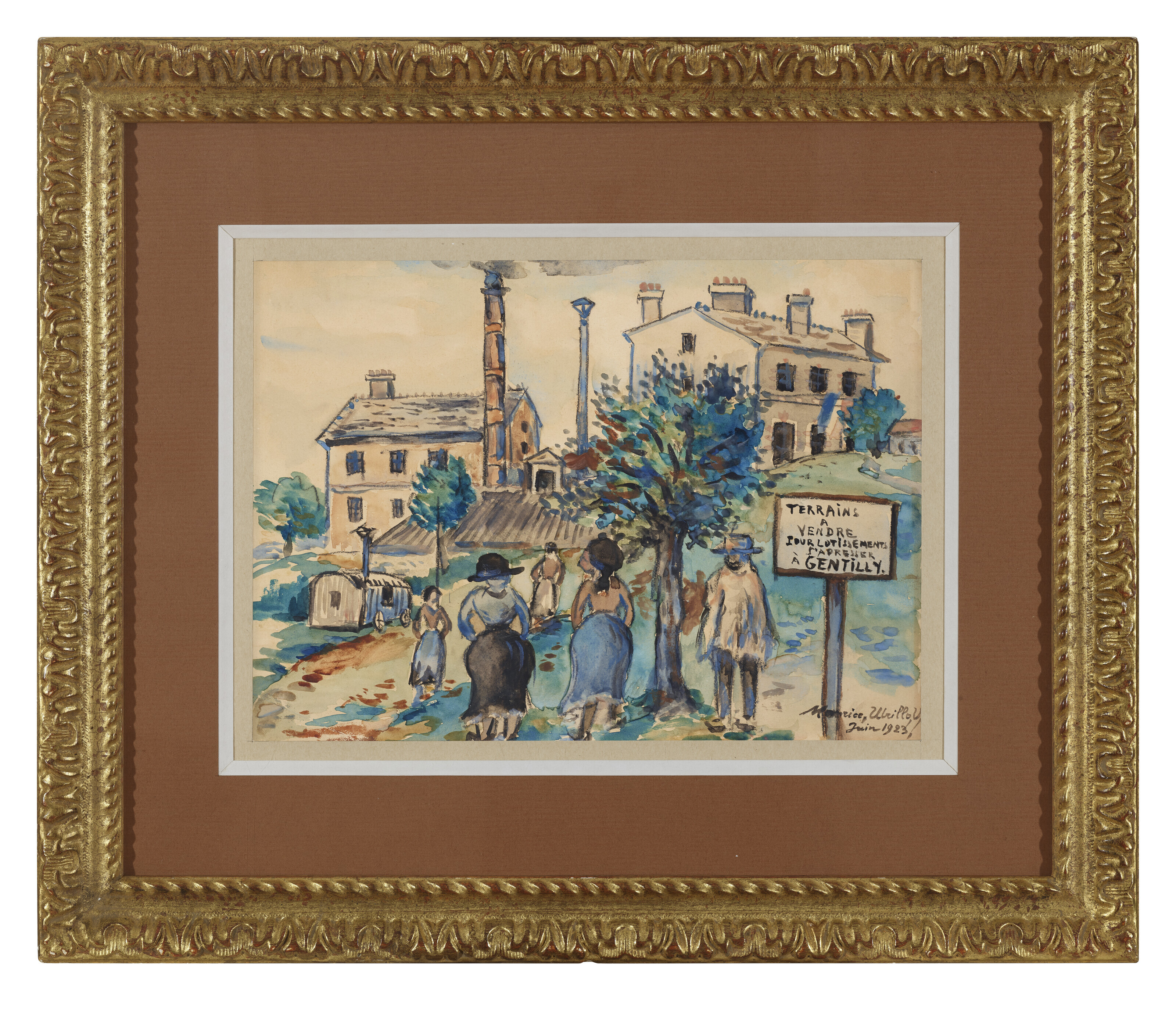 Maurice Utrillo — Местность Вендр, Жантийи (Валь-де-Марн), изображение 2