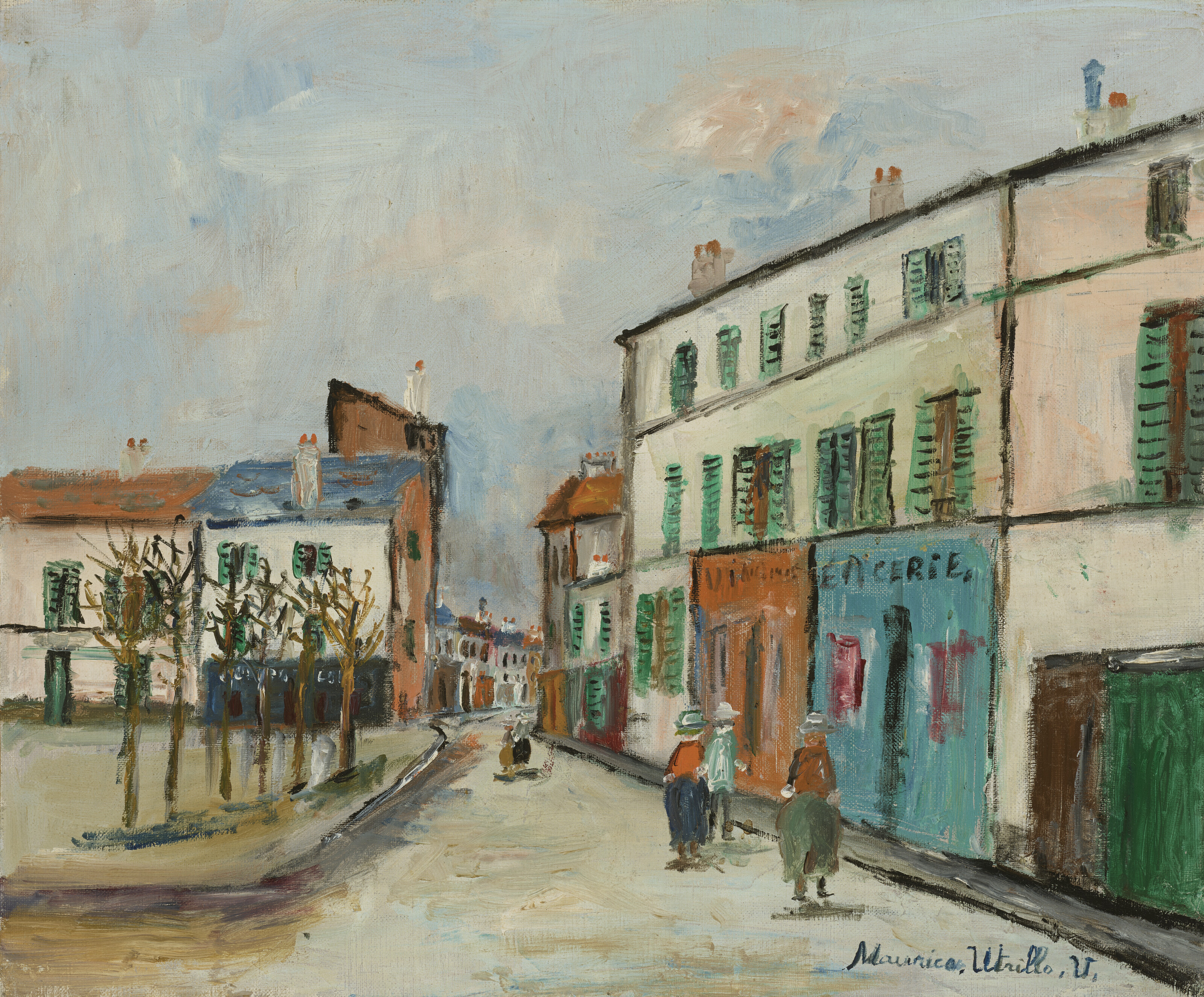 Maurice Utrillo — Площадь церкви на горе Монманьи