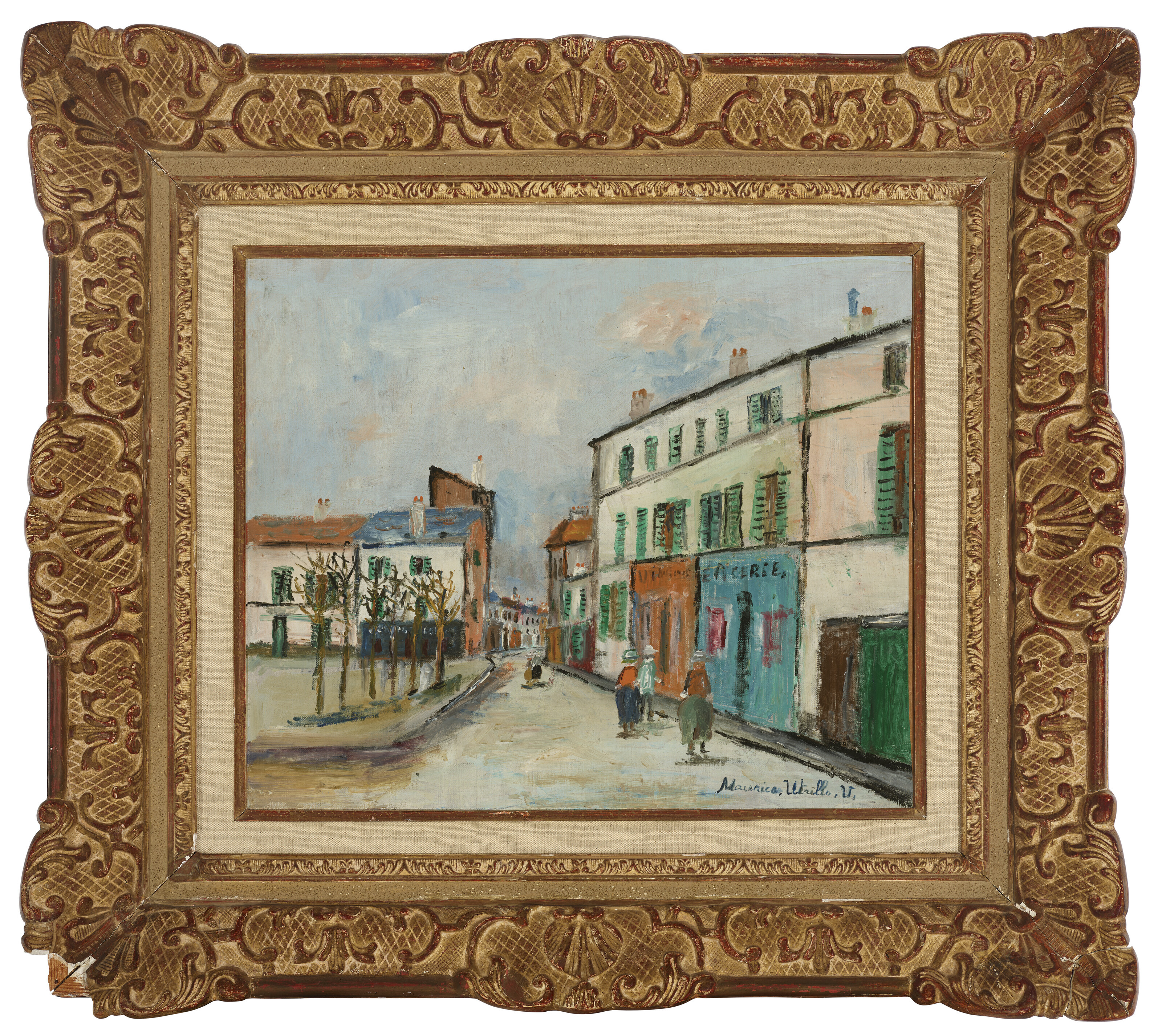Maurice Utrillo — Площадь церкви на горе Монманьи, изображение 2