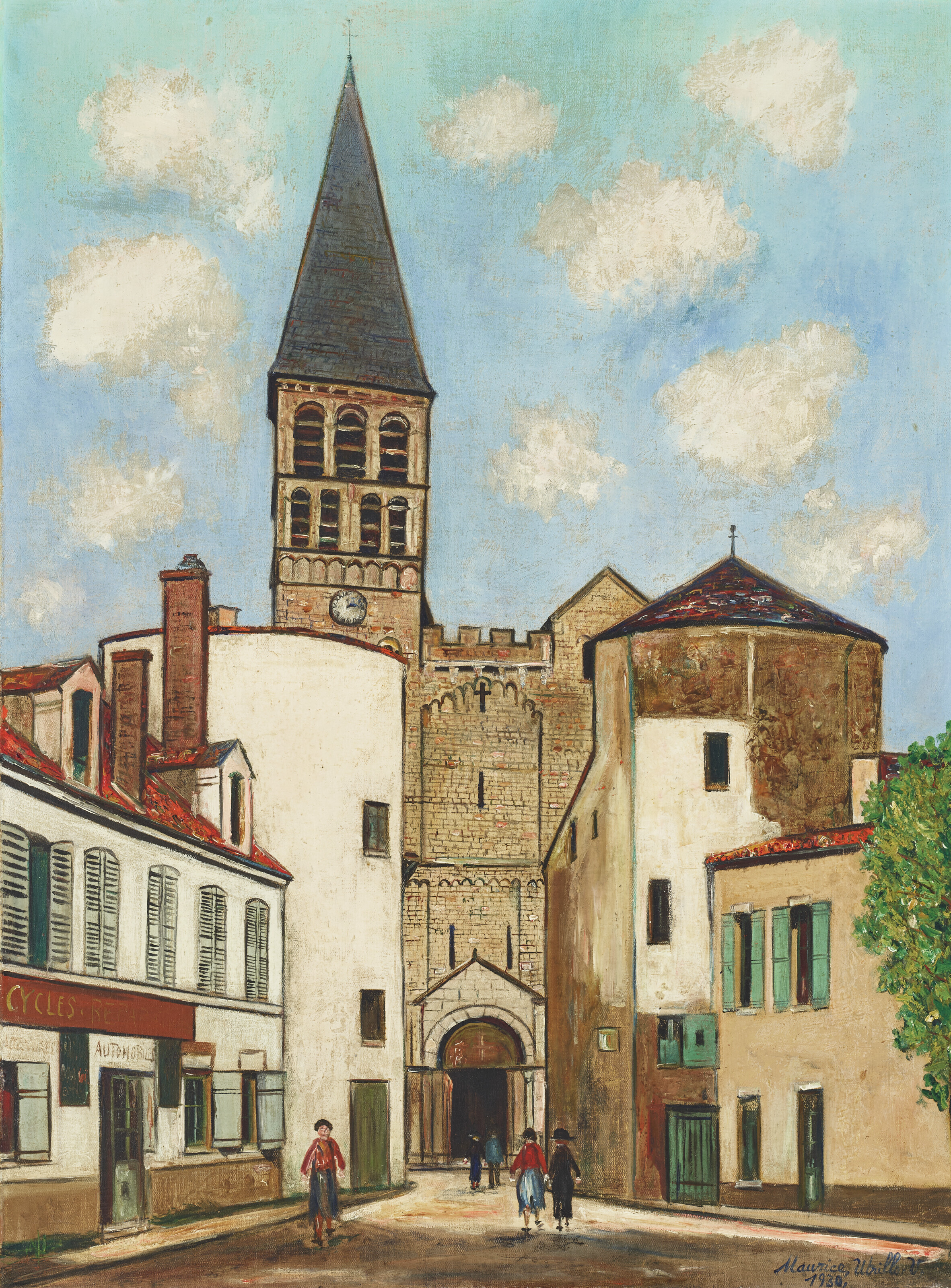 Maurice Utrillo — Церковь Сен-Филибер, Турню (Сона и Луара)
