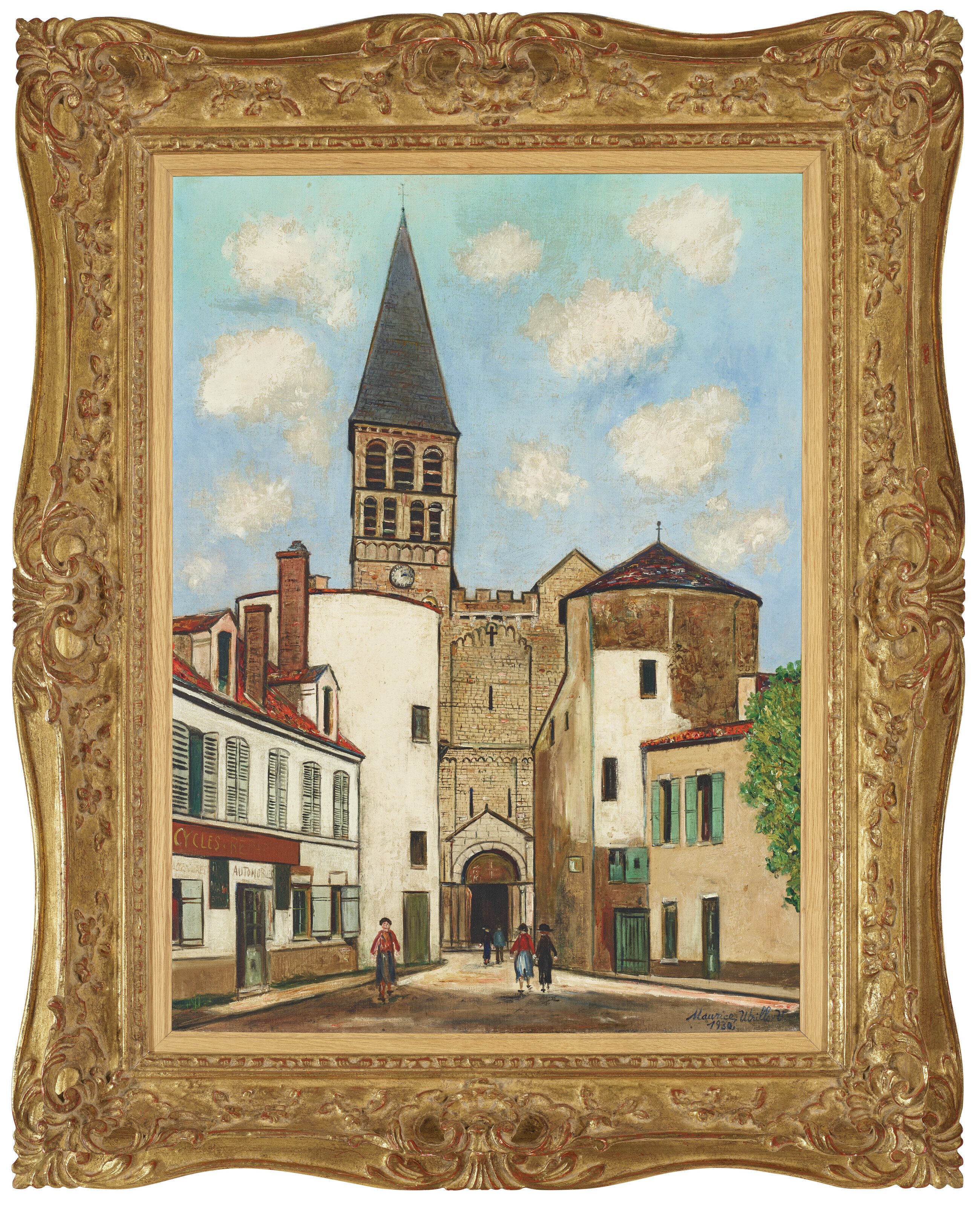 Maurice Utrillo — Церковь Сен-Филибер, Турню (Сона и Луара), изображение 2