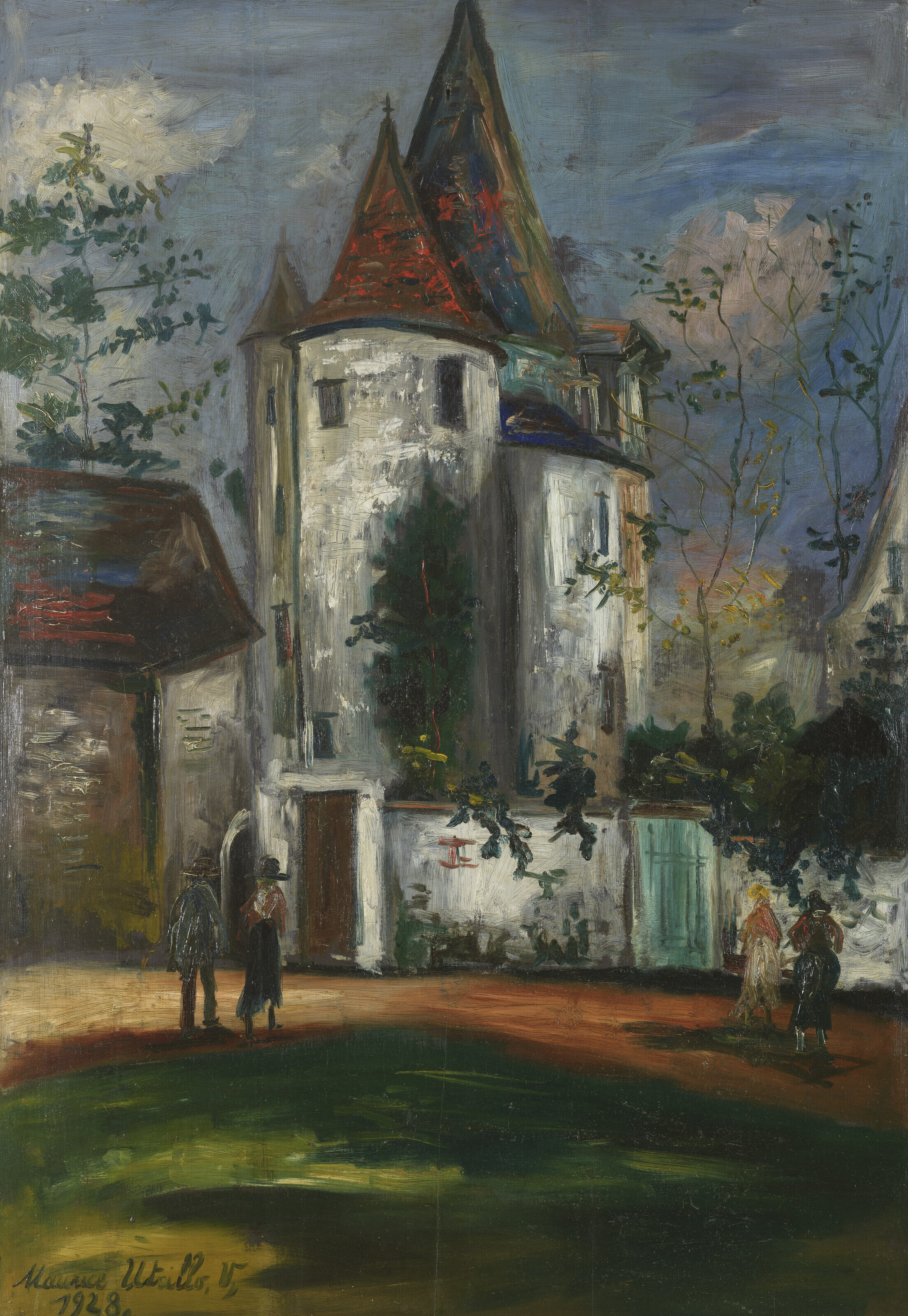 Maurice Utrillo — Фигуры, изображающие церковь