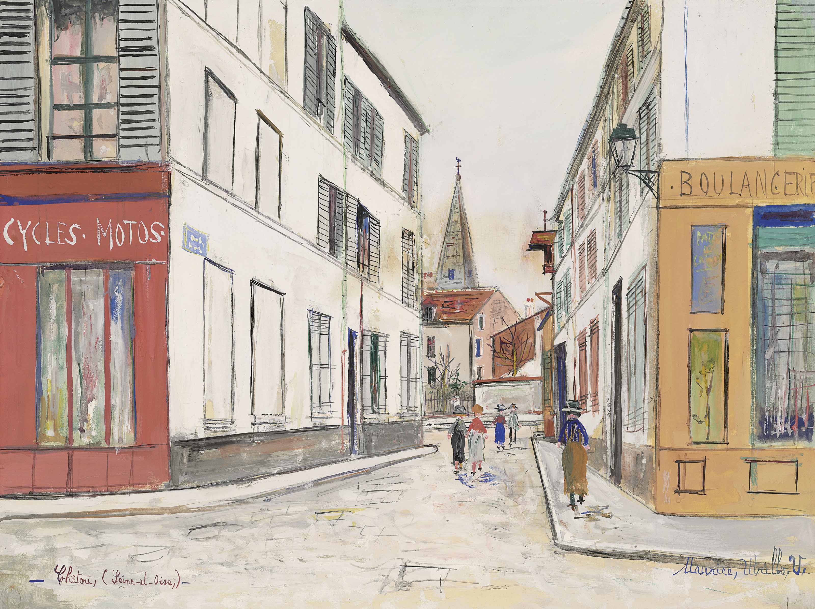 Maurice Utrillo — Улица а-Шату (Ивелин)