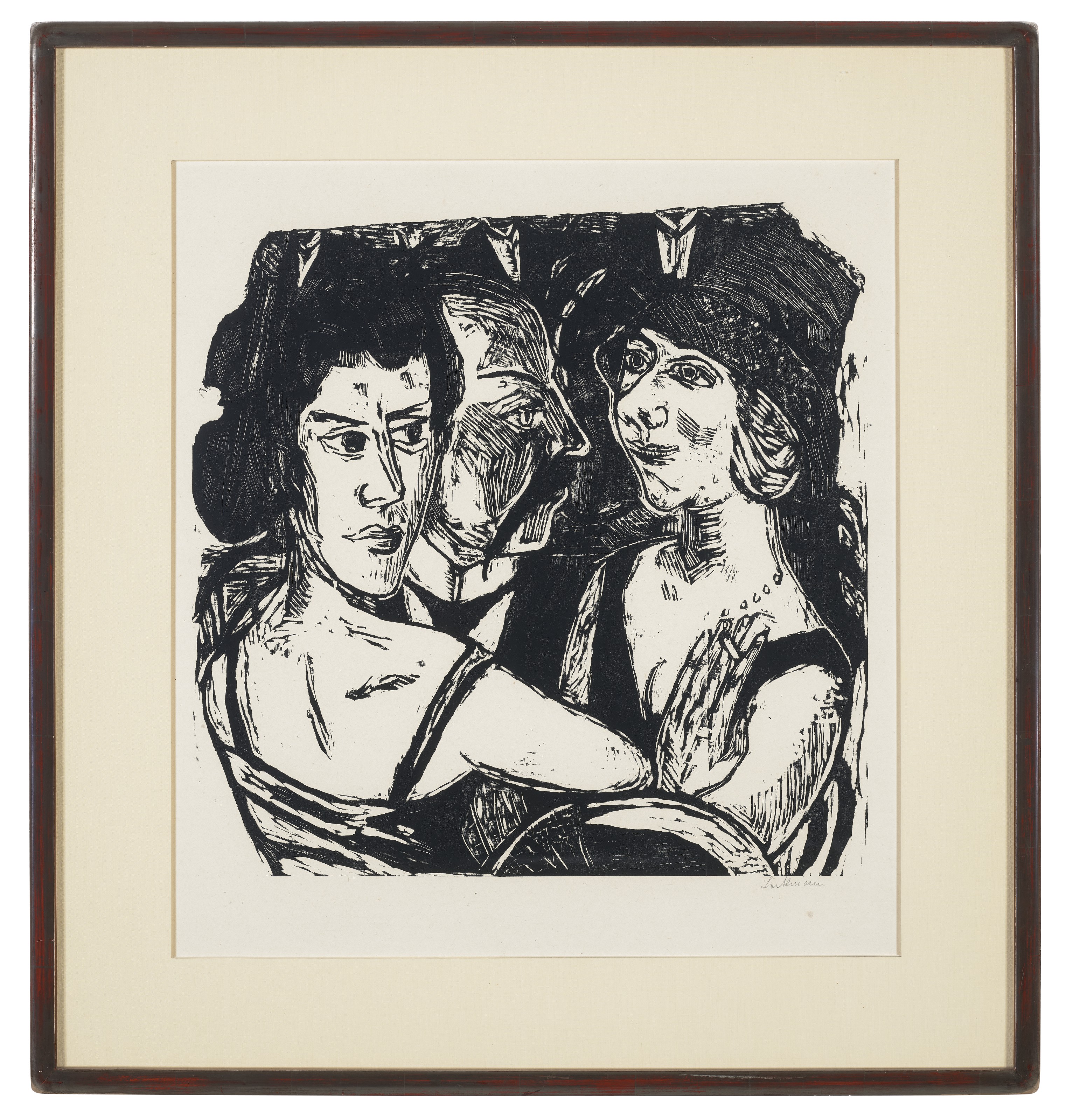 Max Beckmann — Группенбильднис Эденбар (Групповой портрет, бар "Эдем"), изображение 2