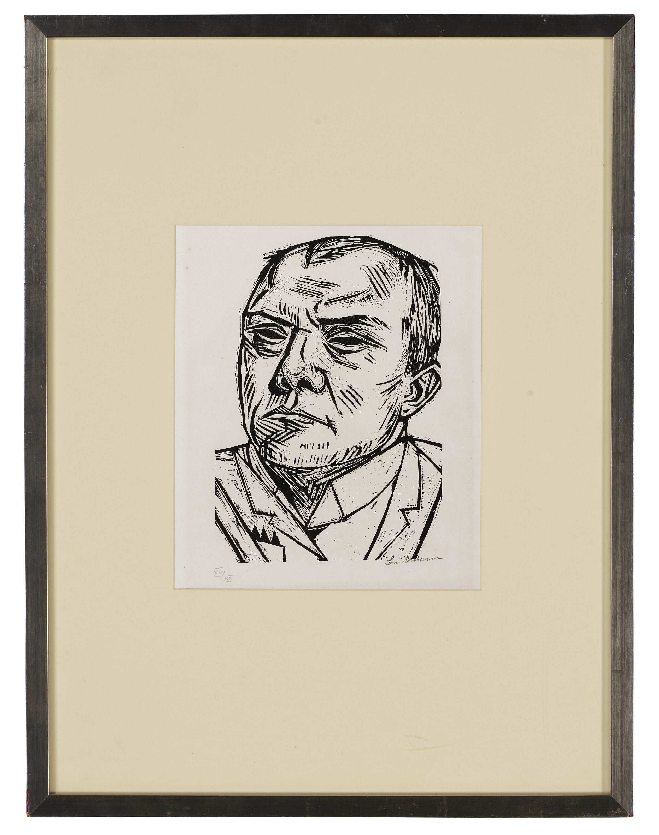 Max Beckmann — Сельбстбилдис (автопортрет), изображение 2