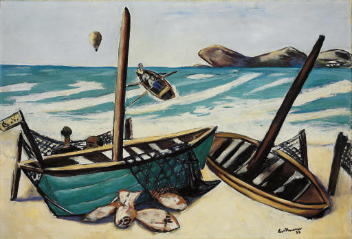 Max Beckmann — Küstenlandschaft mit Баллон