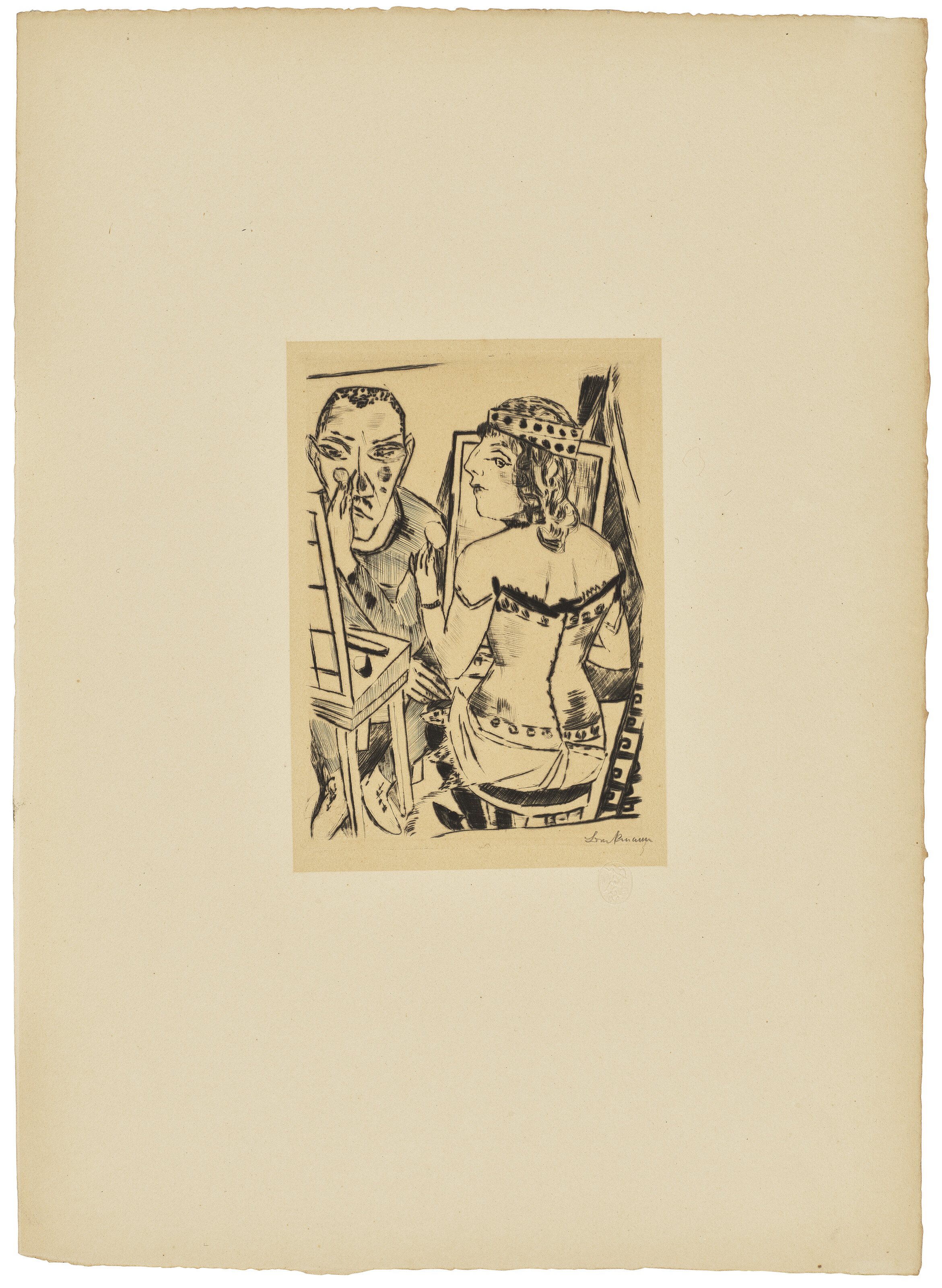 Max Beckmann — Ярмаркт, изображение 3