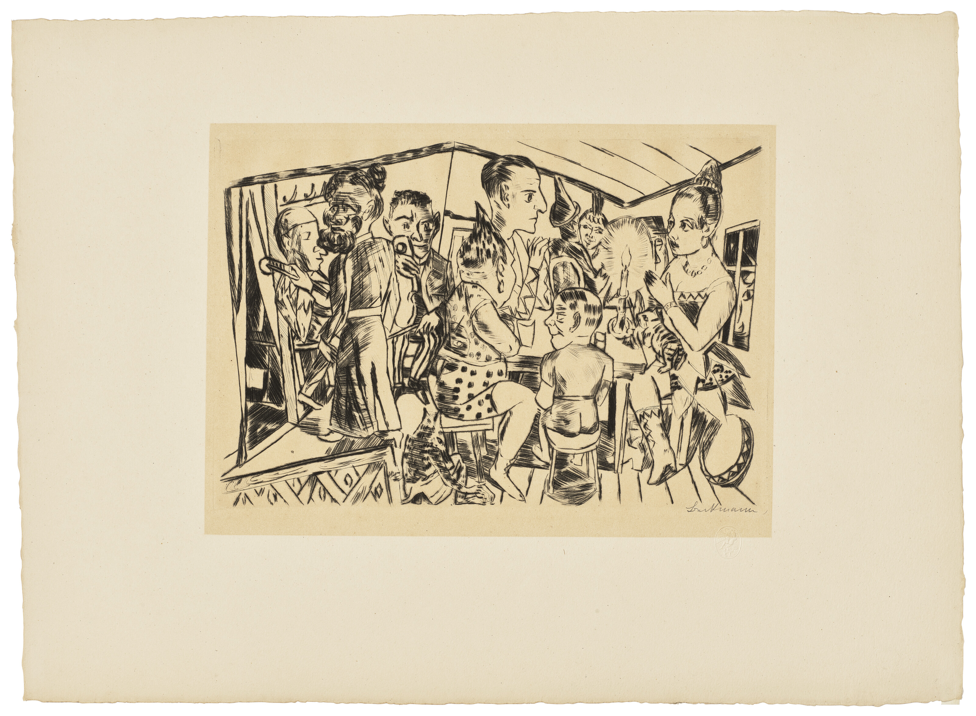 Max Beckmann — Ярмаркт, изображение 4