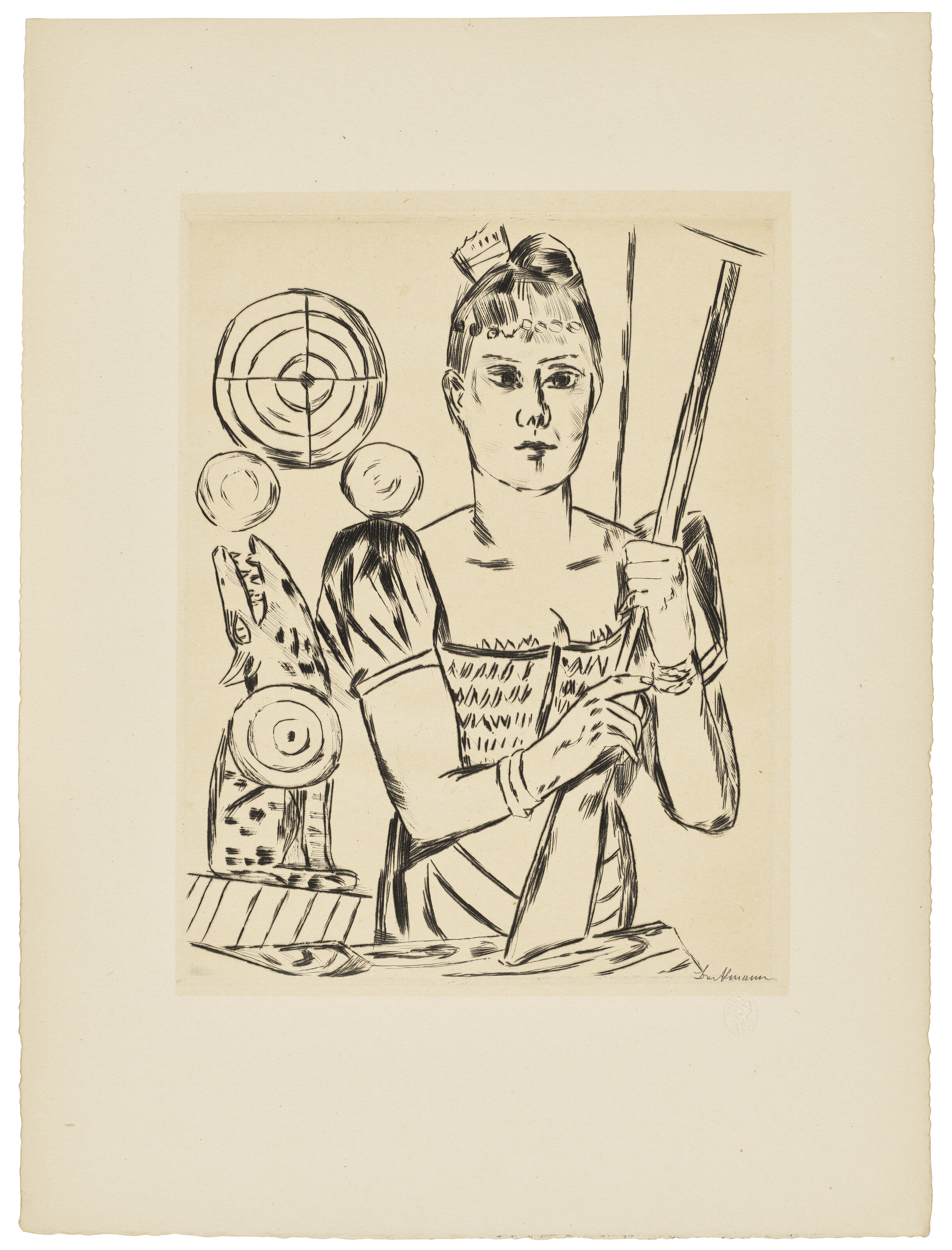 Max Beckmann — Ярмаркт, изображение 5
