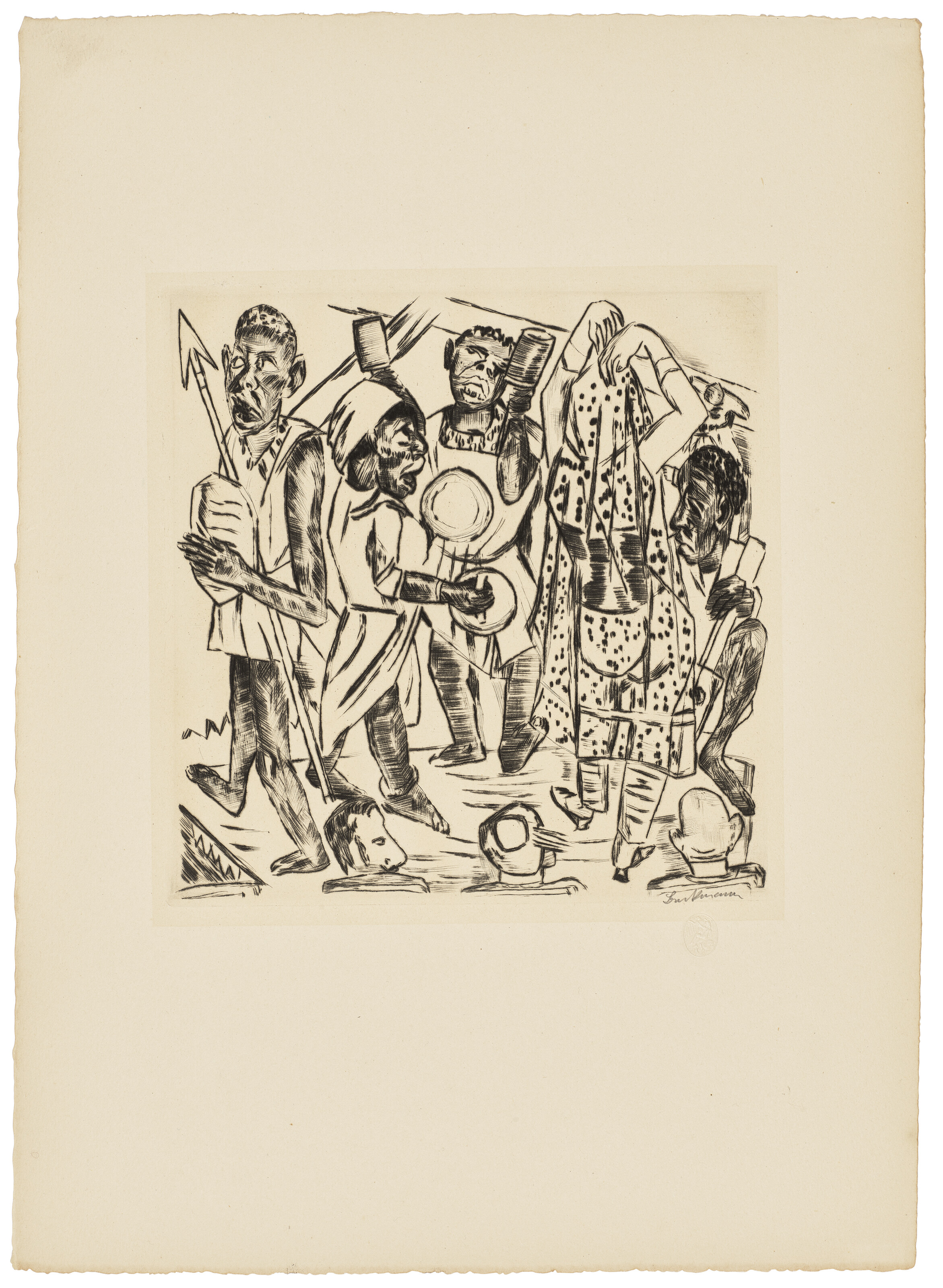 Max Beckmann — Ярмаркт, изображение 10