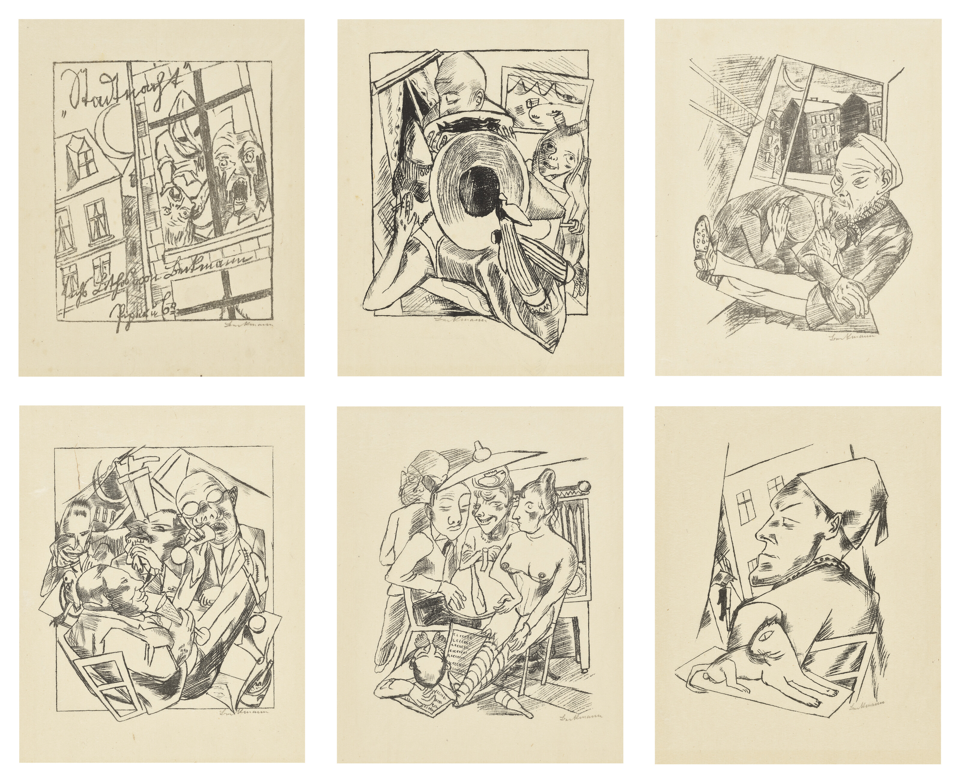 Max Beckmann — Лили фон Браунберенс: Городская ночь (Stadtnacht)
