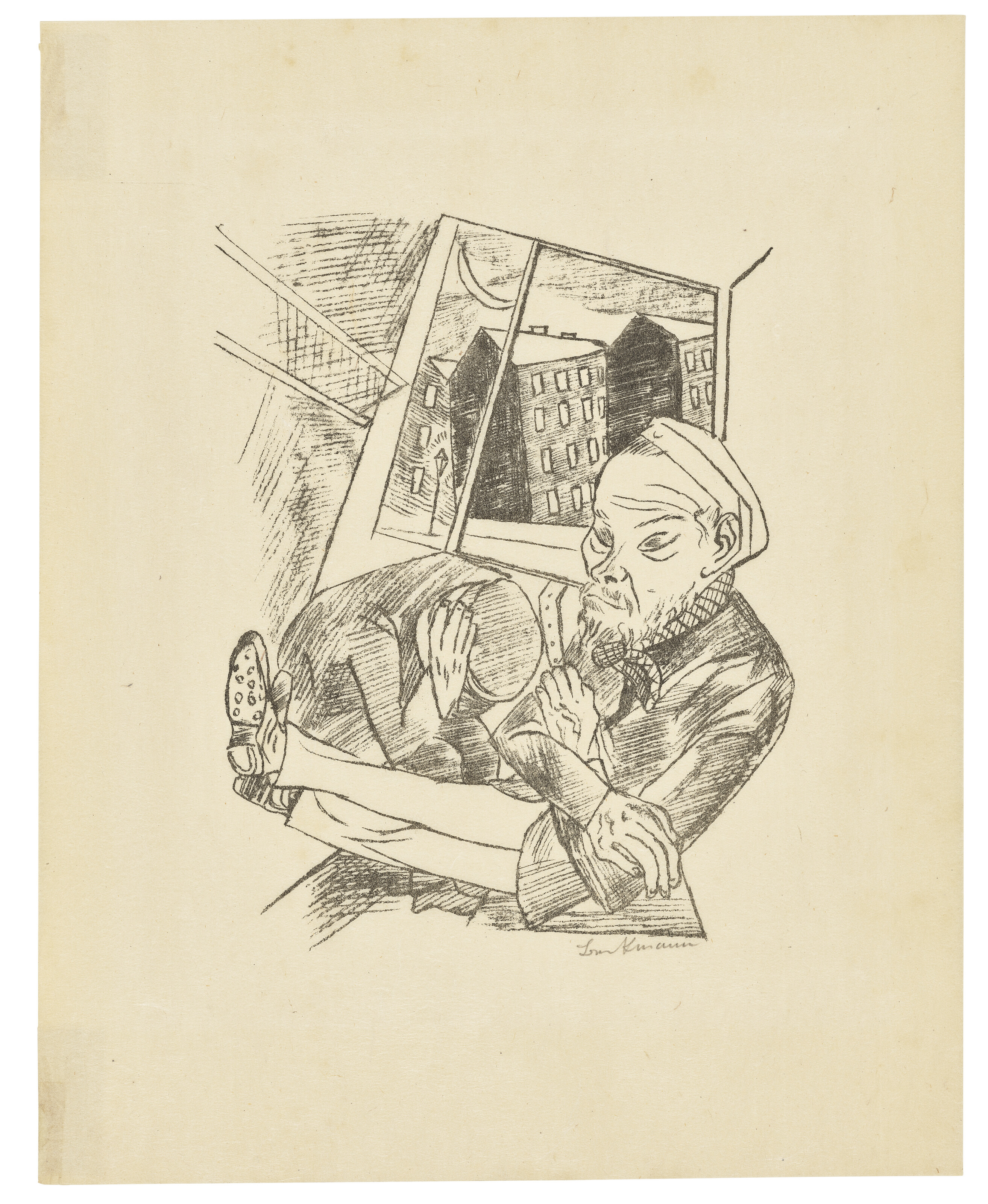 Max Beckmann — Лили фон Браунберенс: Городская ночь (Stadtnacht), изображение 6