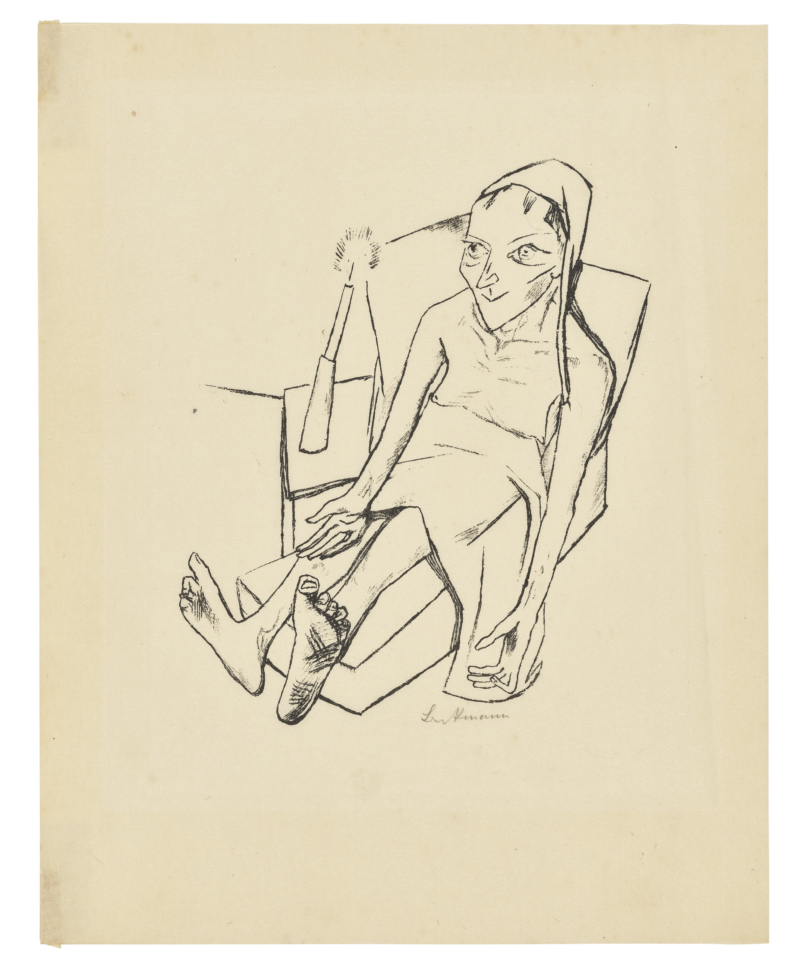 Max Beckmann — Лили фон Браунберенс: Городская ночь (Stadtnacht), изображение 8