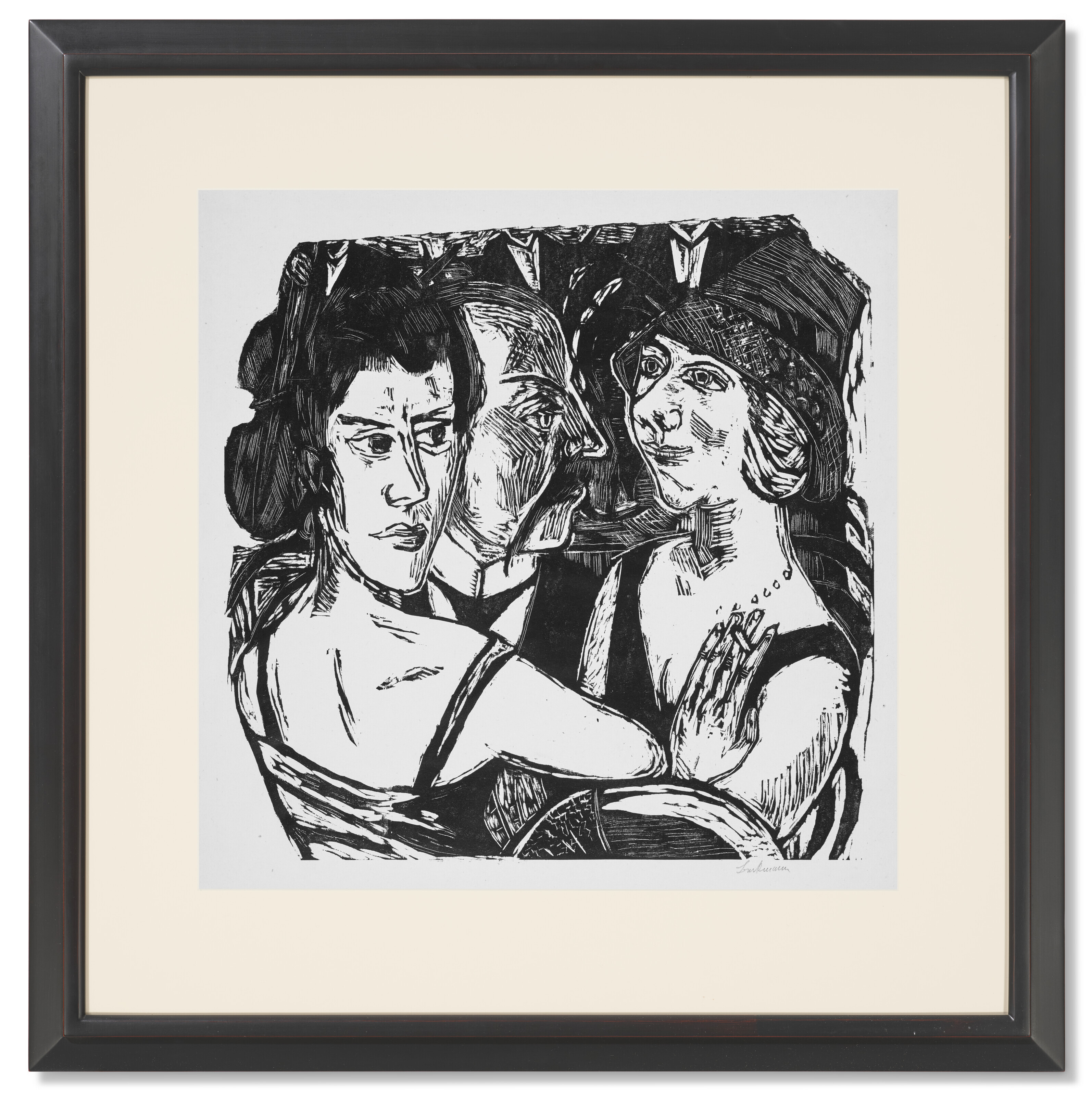 Max Beckmann — Группенбильднис Эденбар (Групповой портрет, бар "Эдем"), изображение 2