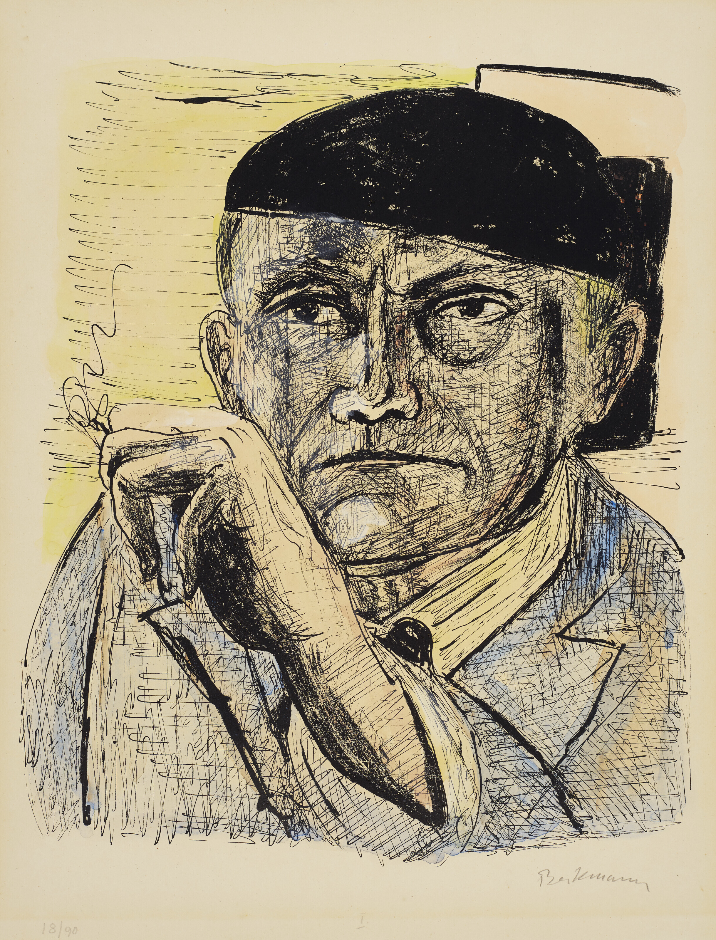 Max Beckmann — Автопортрет из фильма "День и мечта"