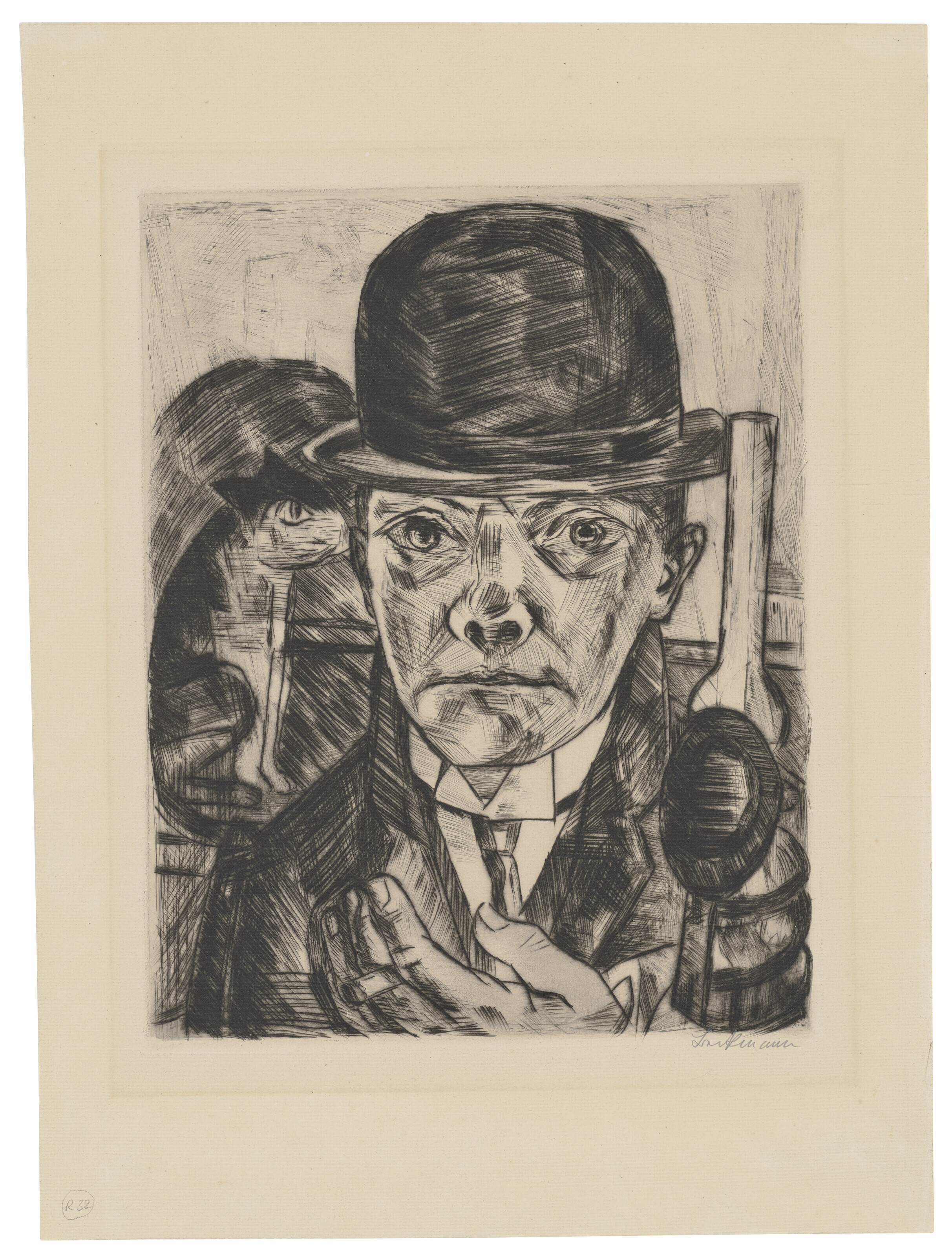 Max Beckmann — Сельбстбилднис из хижины стейфема