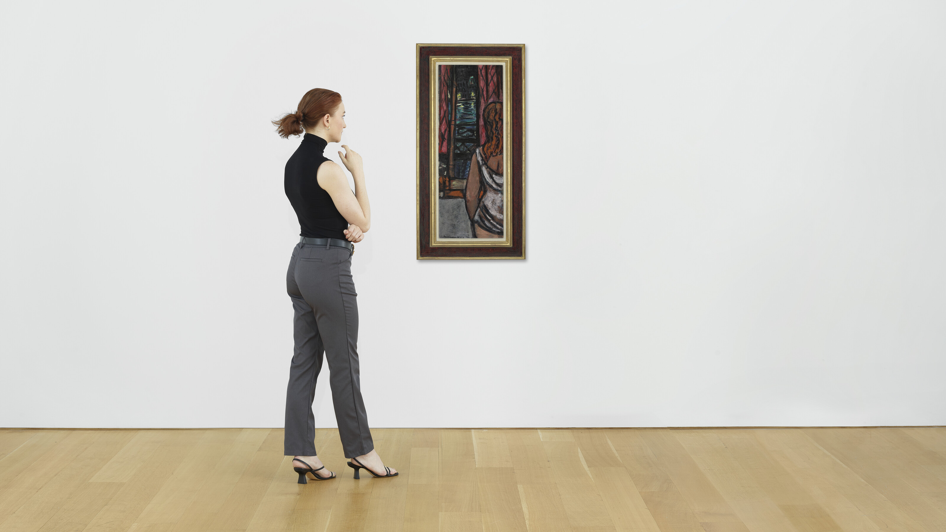 Max Beckmann — Хемдфрау (на балконе), изображение 4
