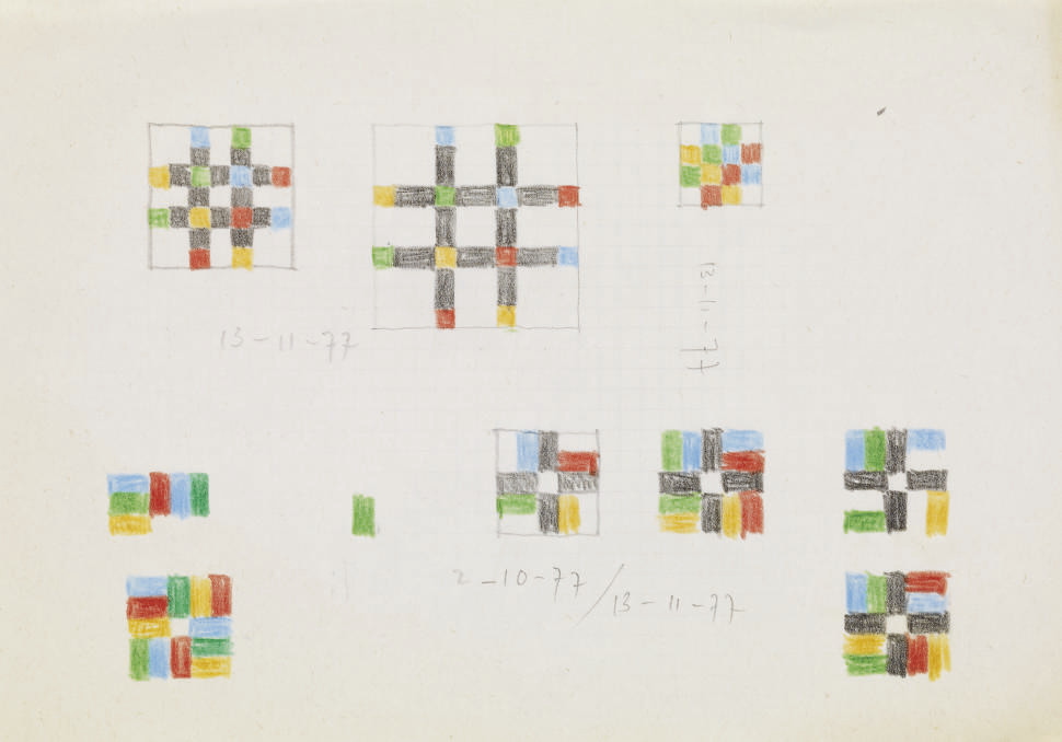 Max Bill — Фарбстифт-Штудиен, 1977