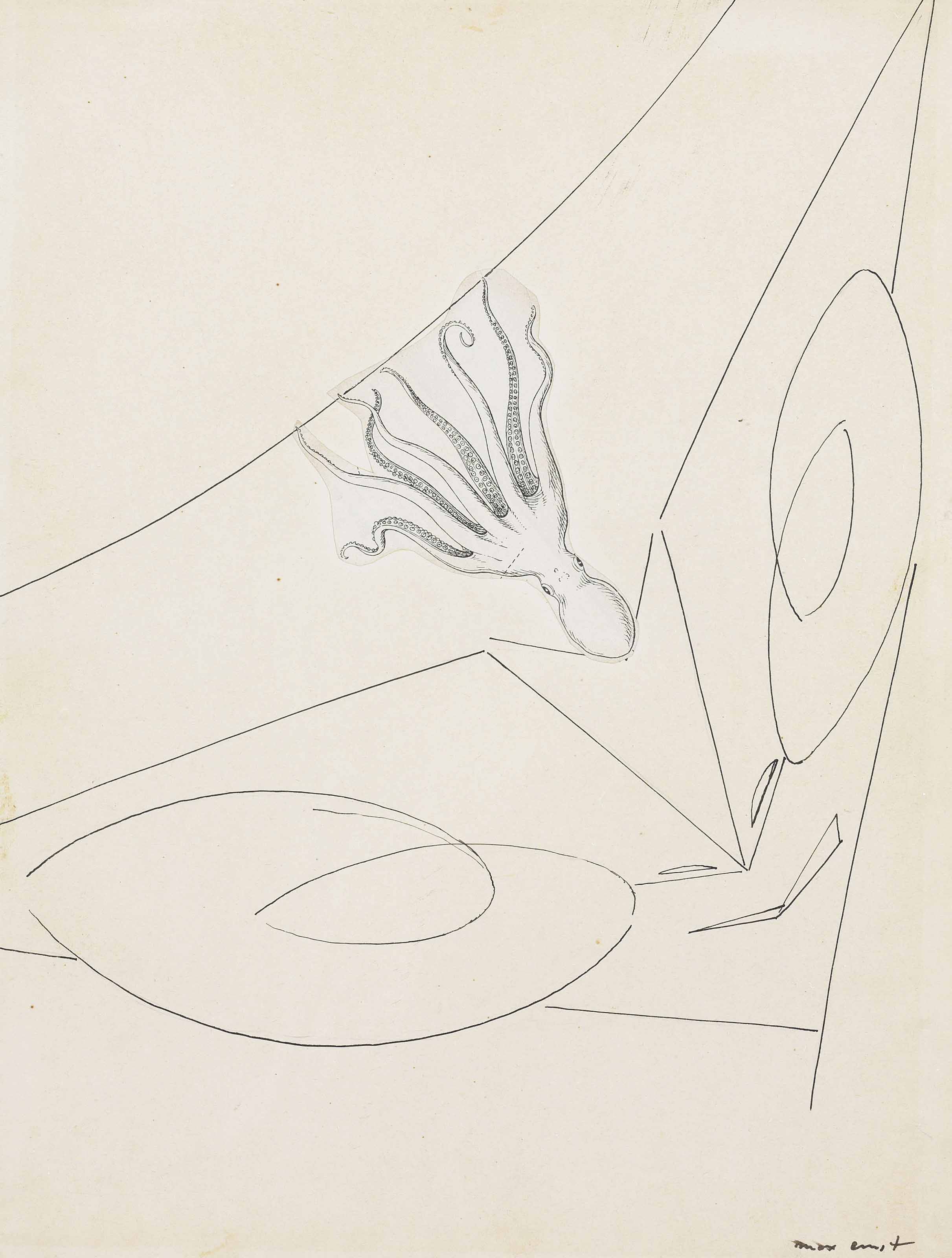 Max Ernst — Иллюстрация для "Галантного бребиса"