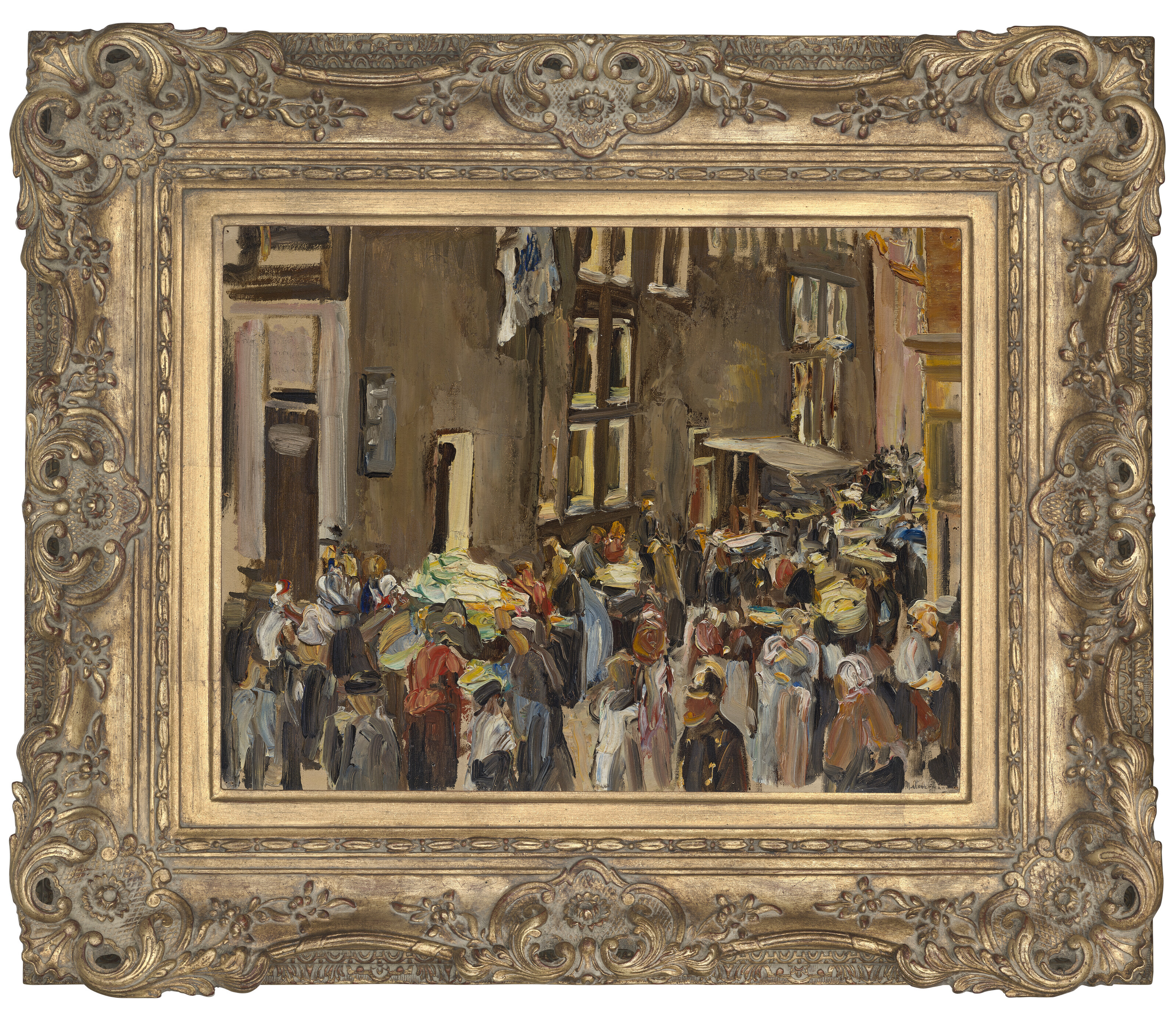Max Liebermann — Улица Юденгассе в Амстердаме, улица Уиленбургерштег-Эке-Йоденбреестраат, изображение 2