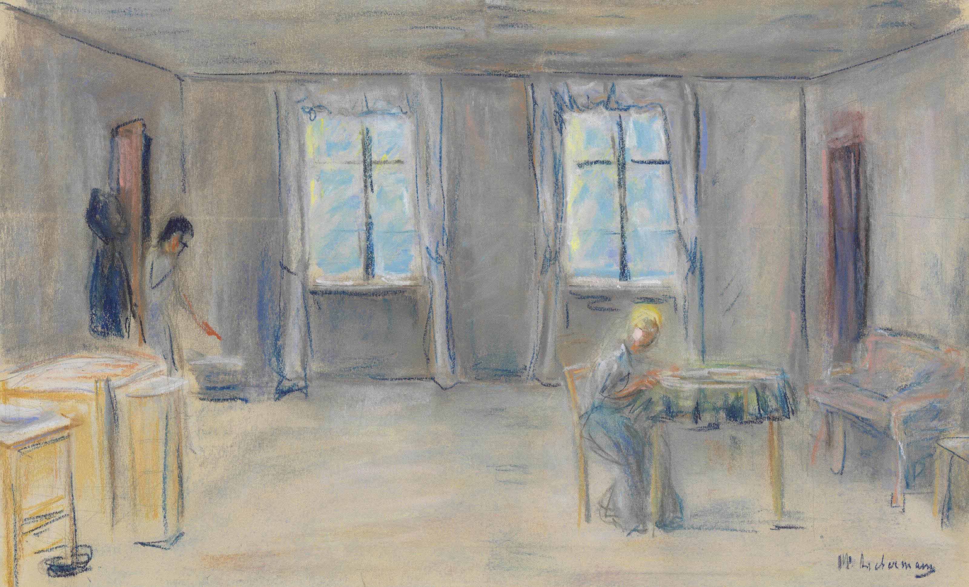 Max Liebermann — Гастциммер- День рождения IV. Актер в драме Герхарта Гауптмана "Габриэль Шиллингс Флухт"