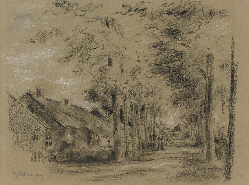 Max Liebermann — Дорфштрассе в Ларене