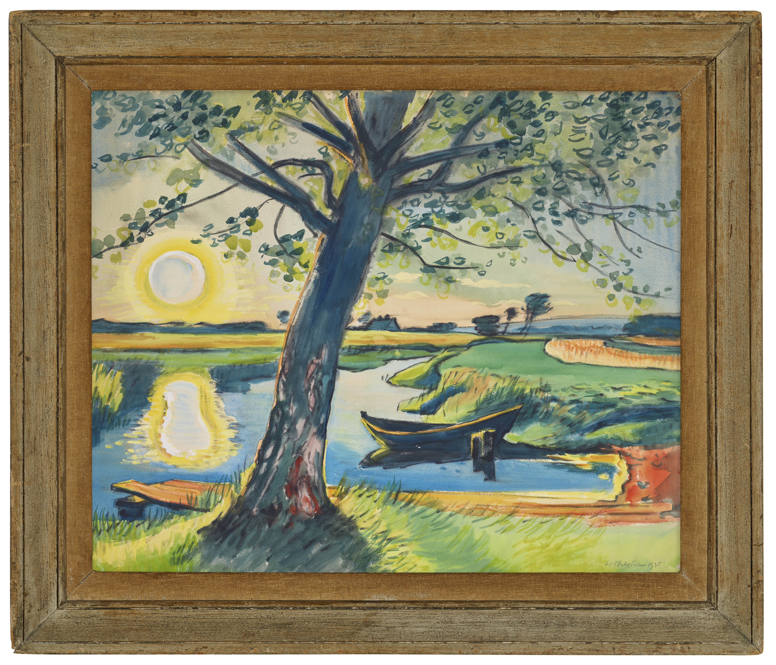 Max Pechstein — Дерево на воде, изображение 2
