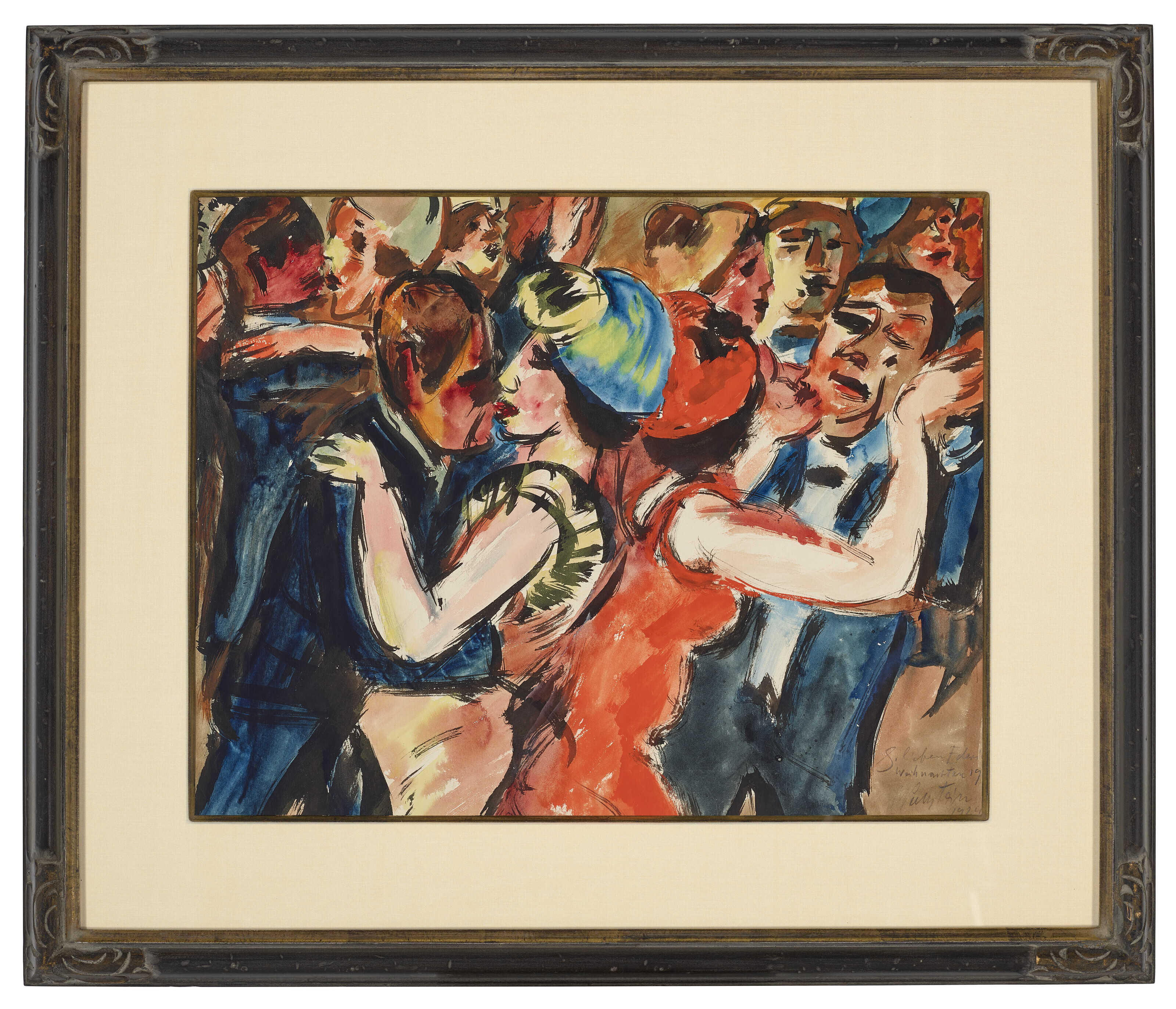 Max Pechstein — Бейм Танз 1 (Танцевальная вечеринка 1), изображение 2