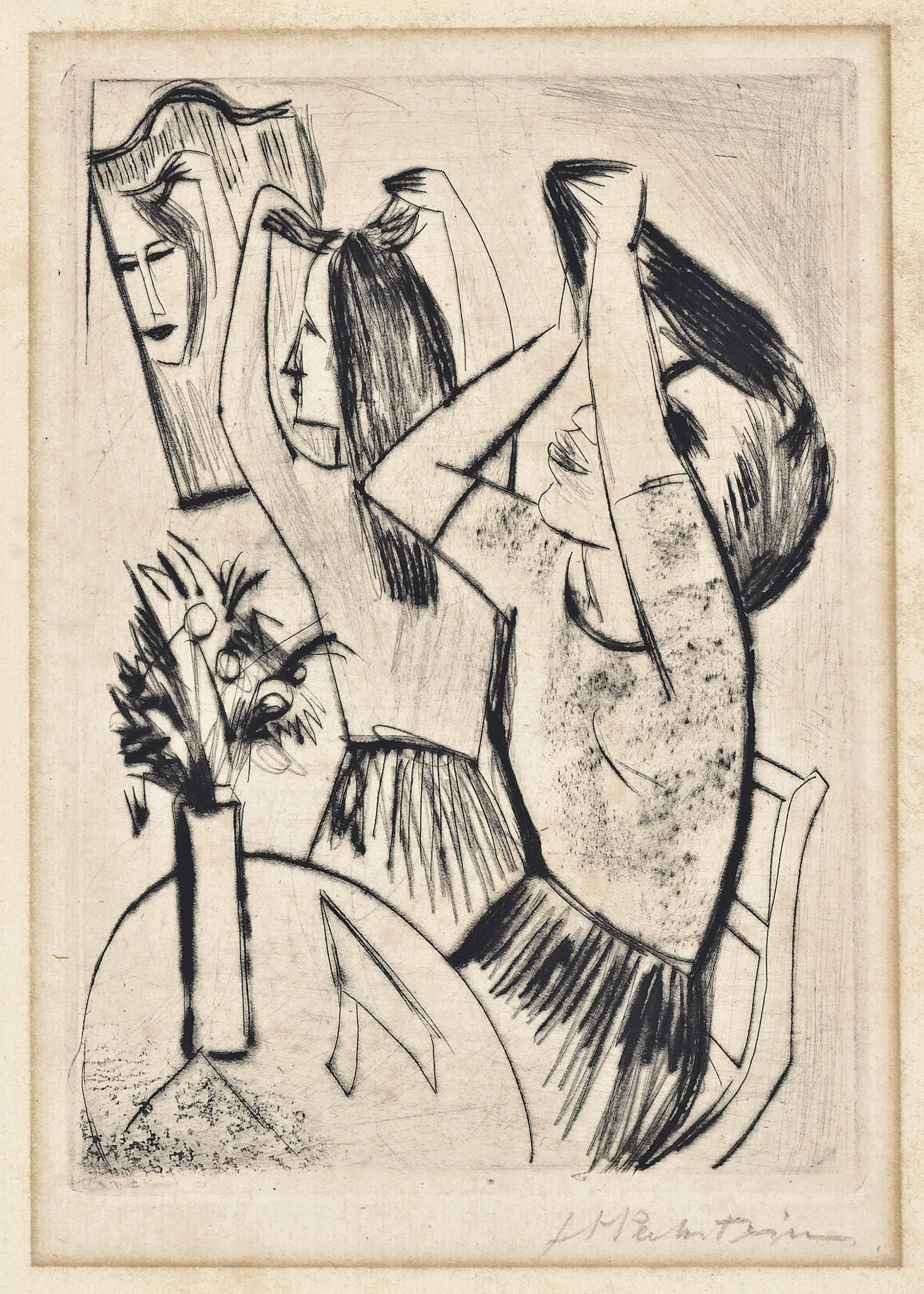 Max Pechstein — Бейм Хаарауфштеккен