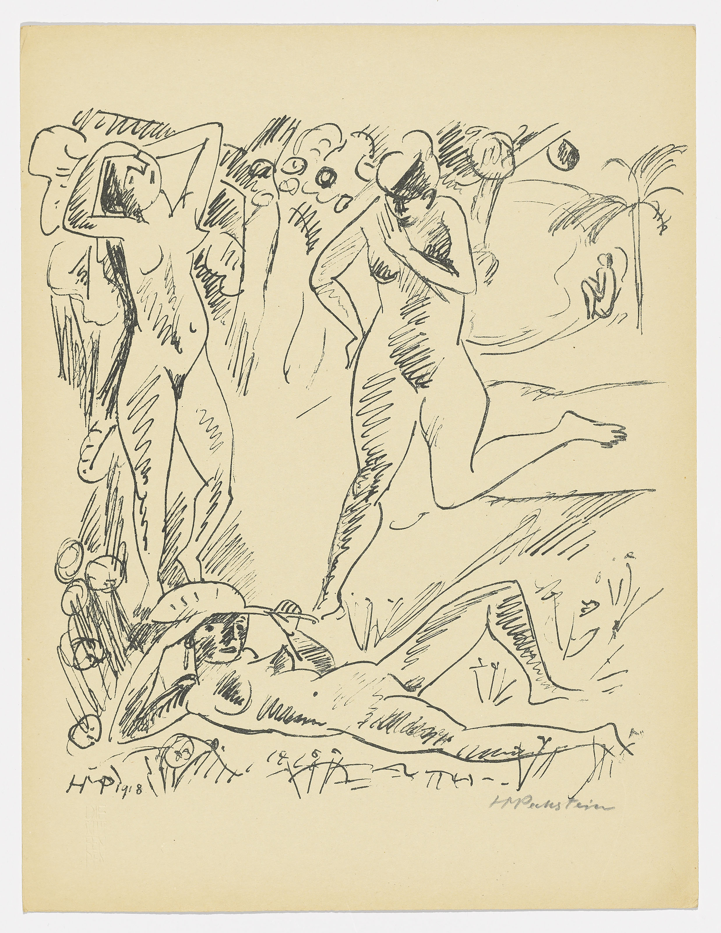 Max Pechstein — Акробатен III (Варьете), изображение 2