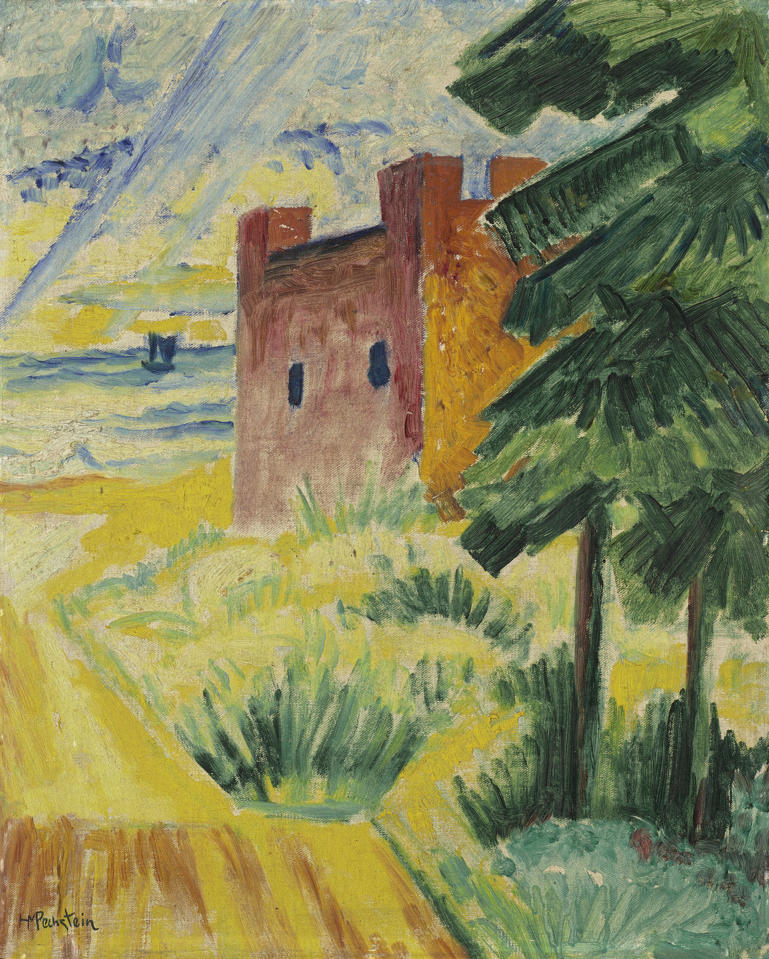 Max Pechstein — Реттунгсхаус в ден Дюнене